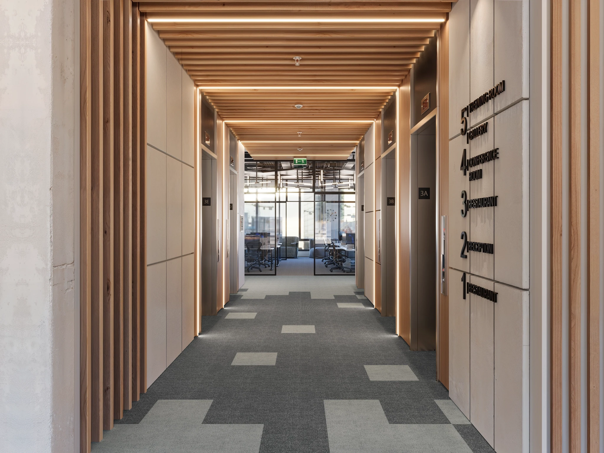 Pur 40229 Vibration 15468 Modular Carpet Flooring visualization by Venture Carpets