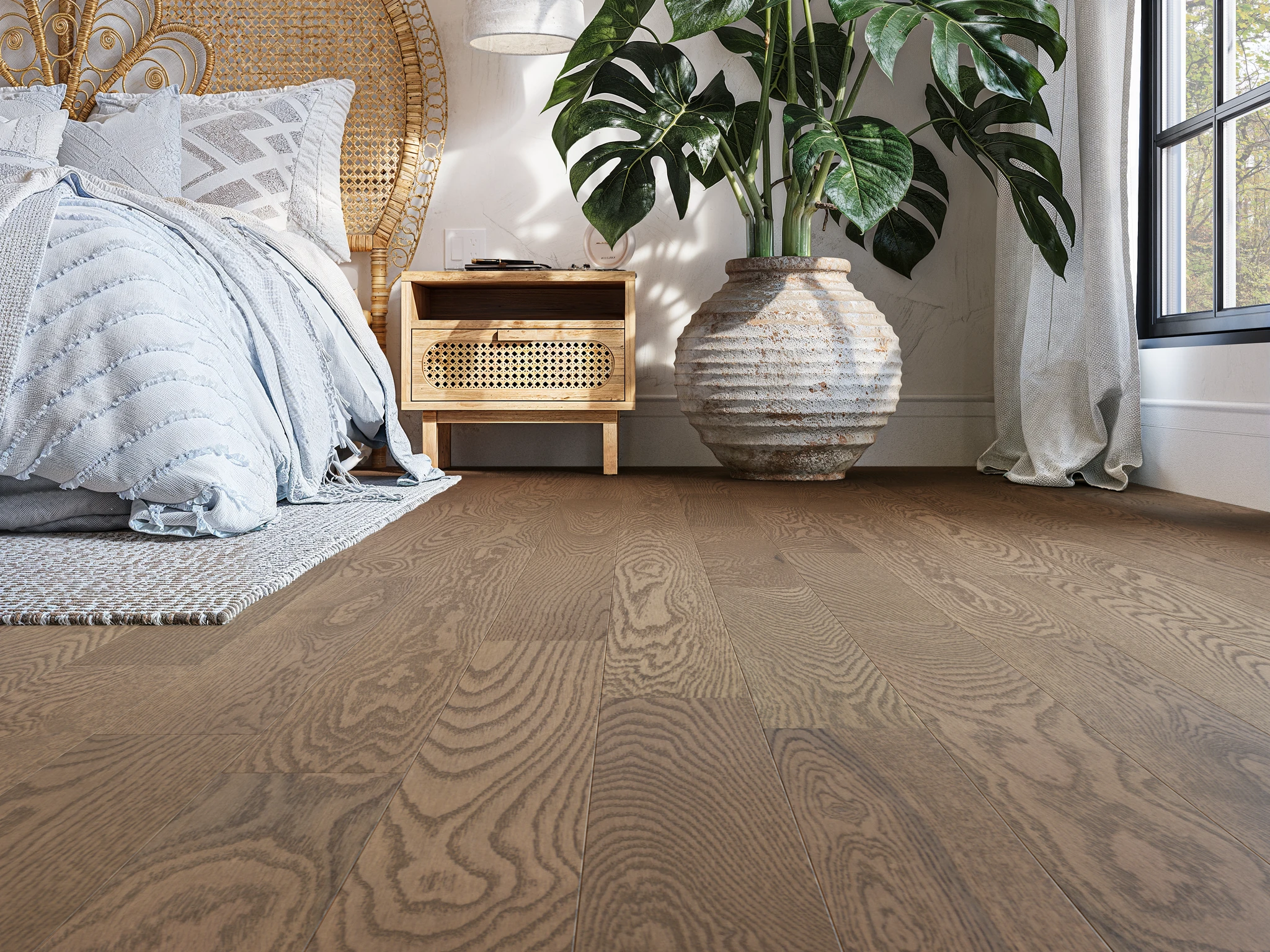 Beauceville Satin Red Oak Wood Floor Flooring visualization by Planchers PG