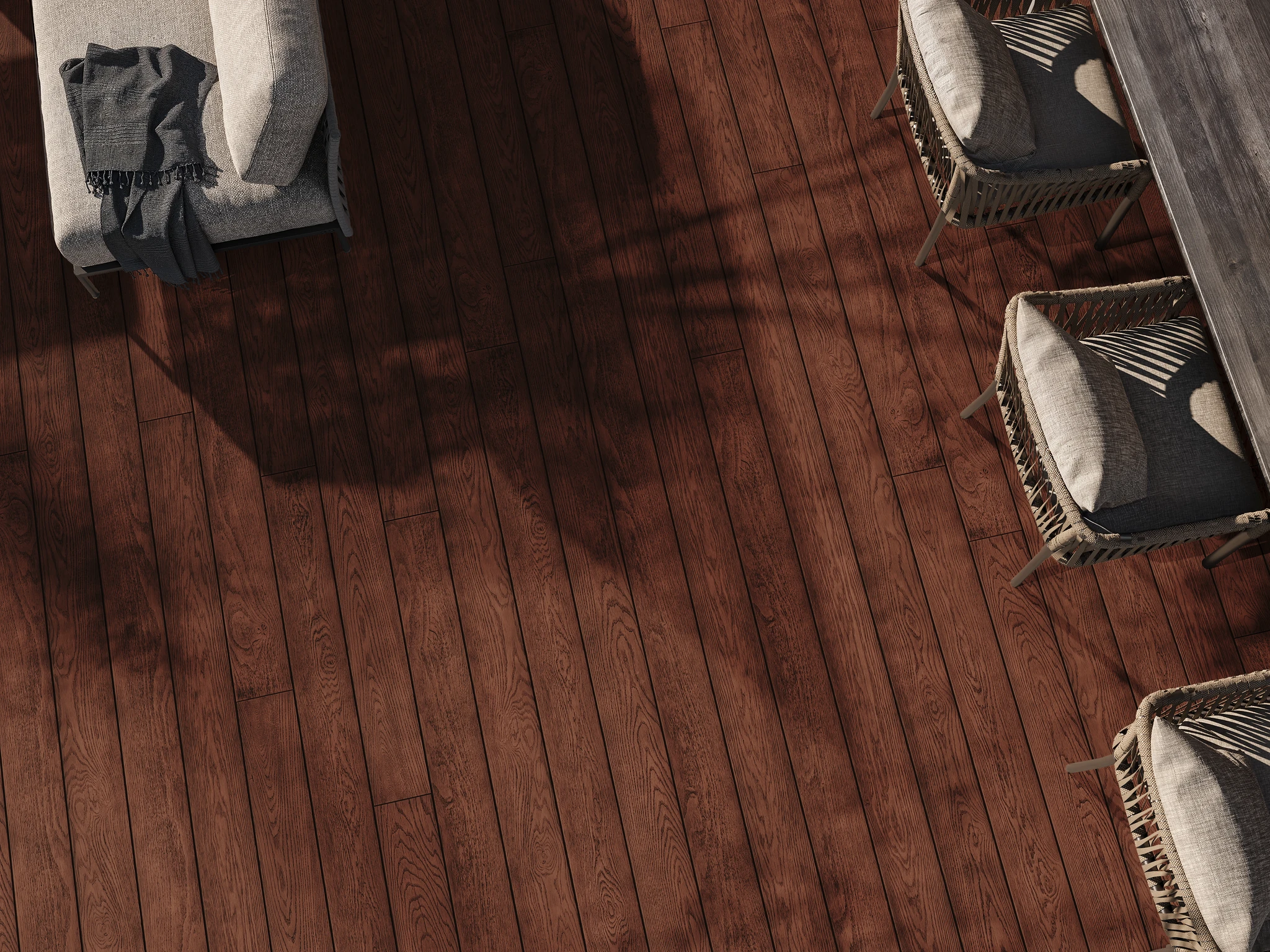 Visualisation de Enchanced Grain Jarrah Revêtement de sol extérieur par Millboard