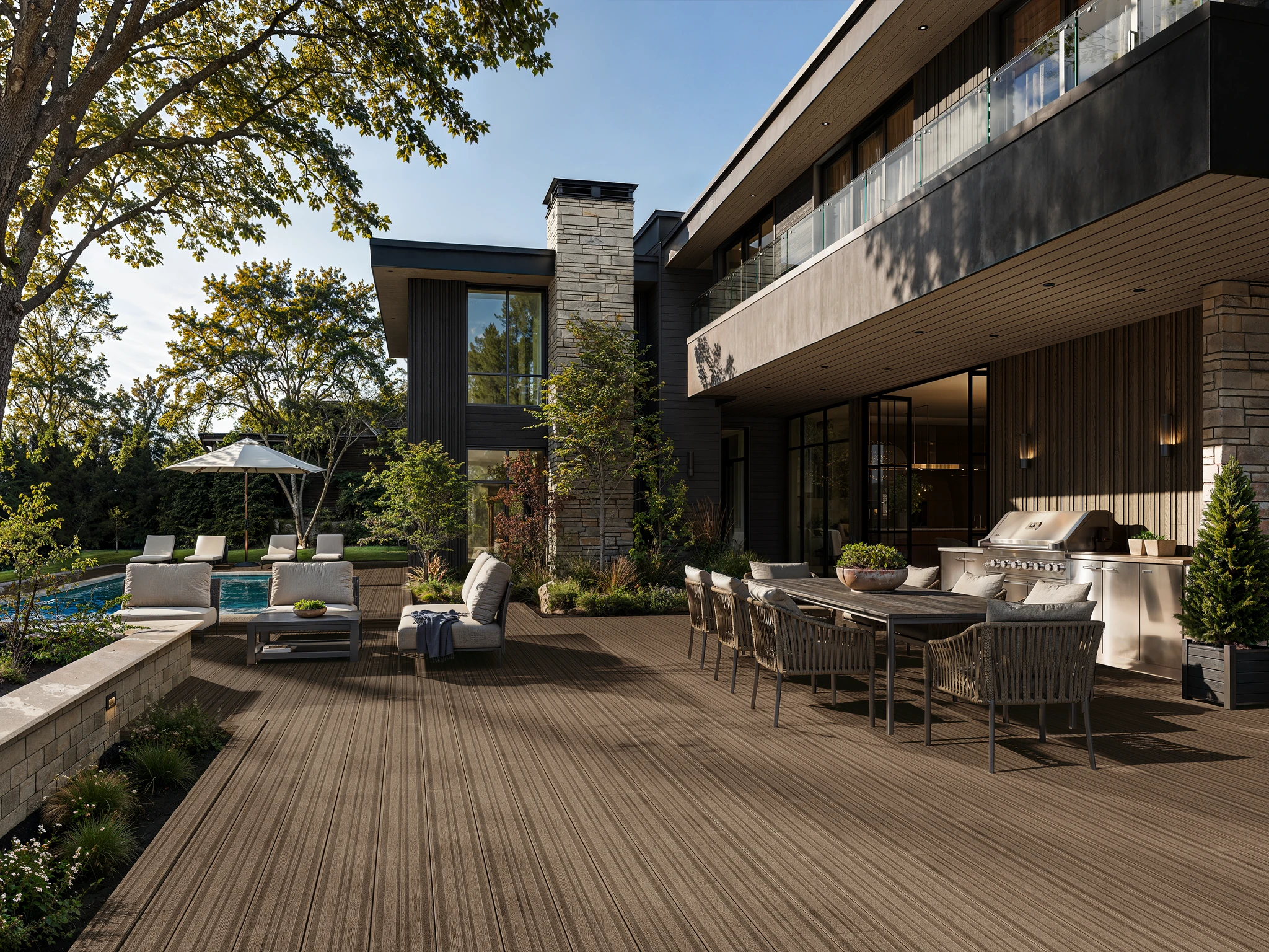 Visualisation de Lasta Grip Golden Oak Revêtement de sol extérieur par Millboard