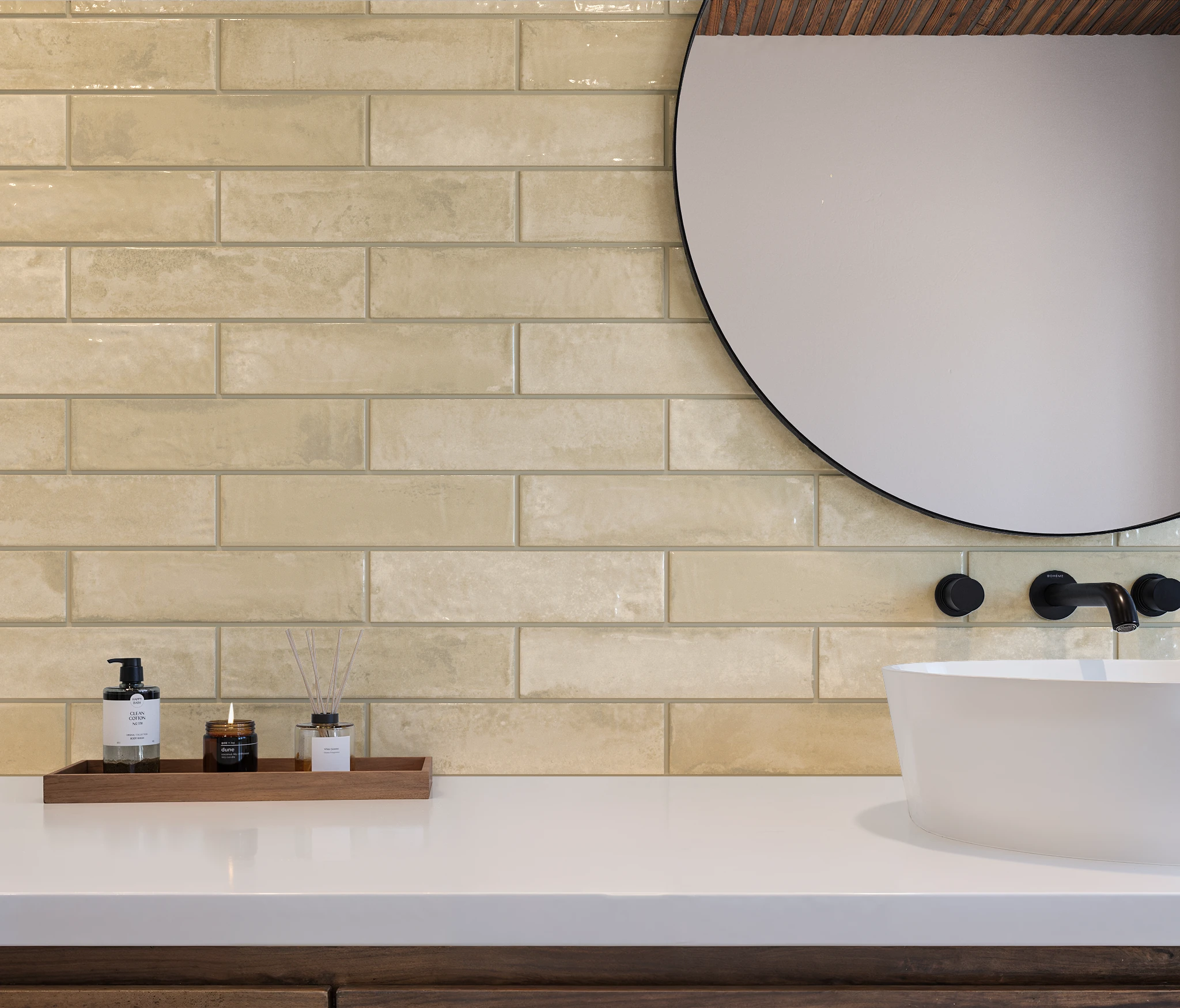 MILE®stone 4Earth Desert Stagger 50% Wall Cladding visualization by MILE®stone