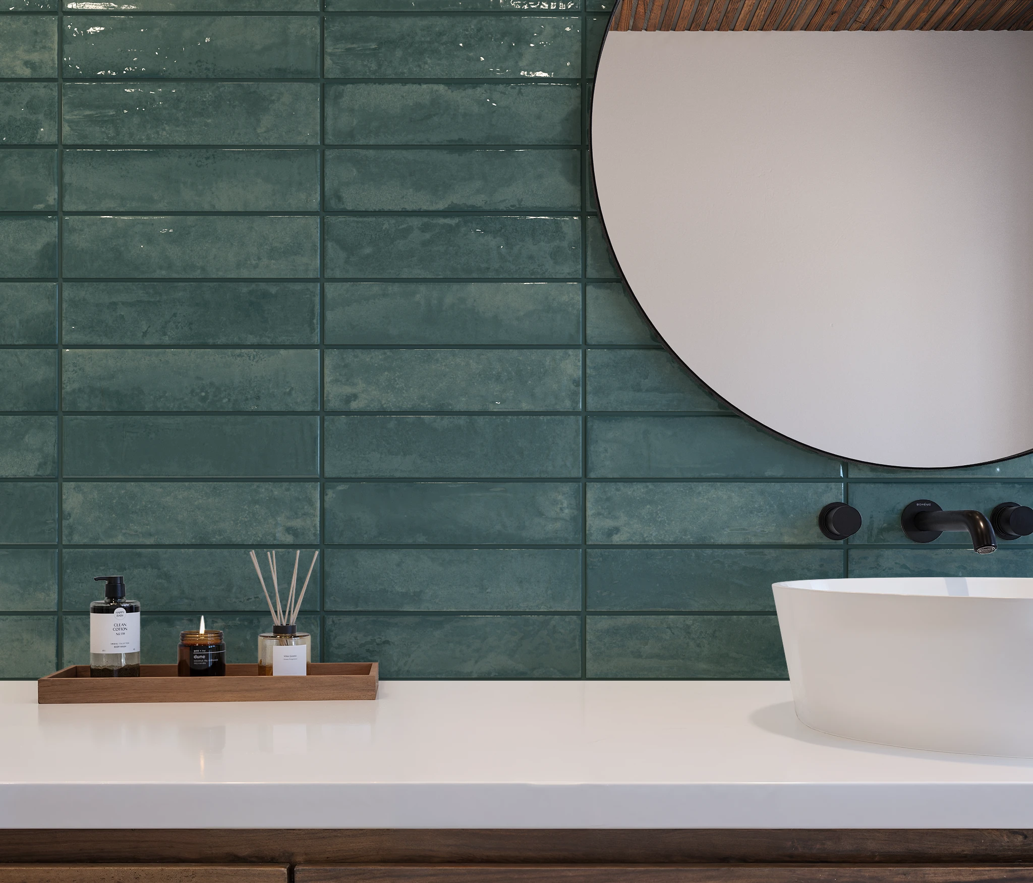 MILE®stone 4Earth Forest Align Porcelain Tile Wall Cladding visualization by MILE®stone