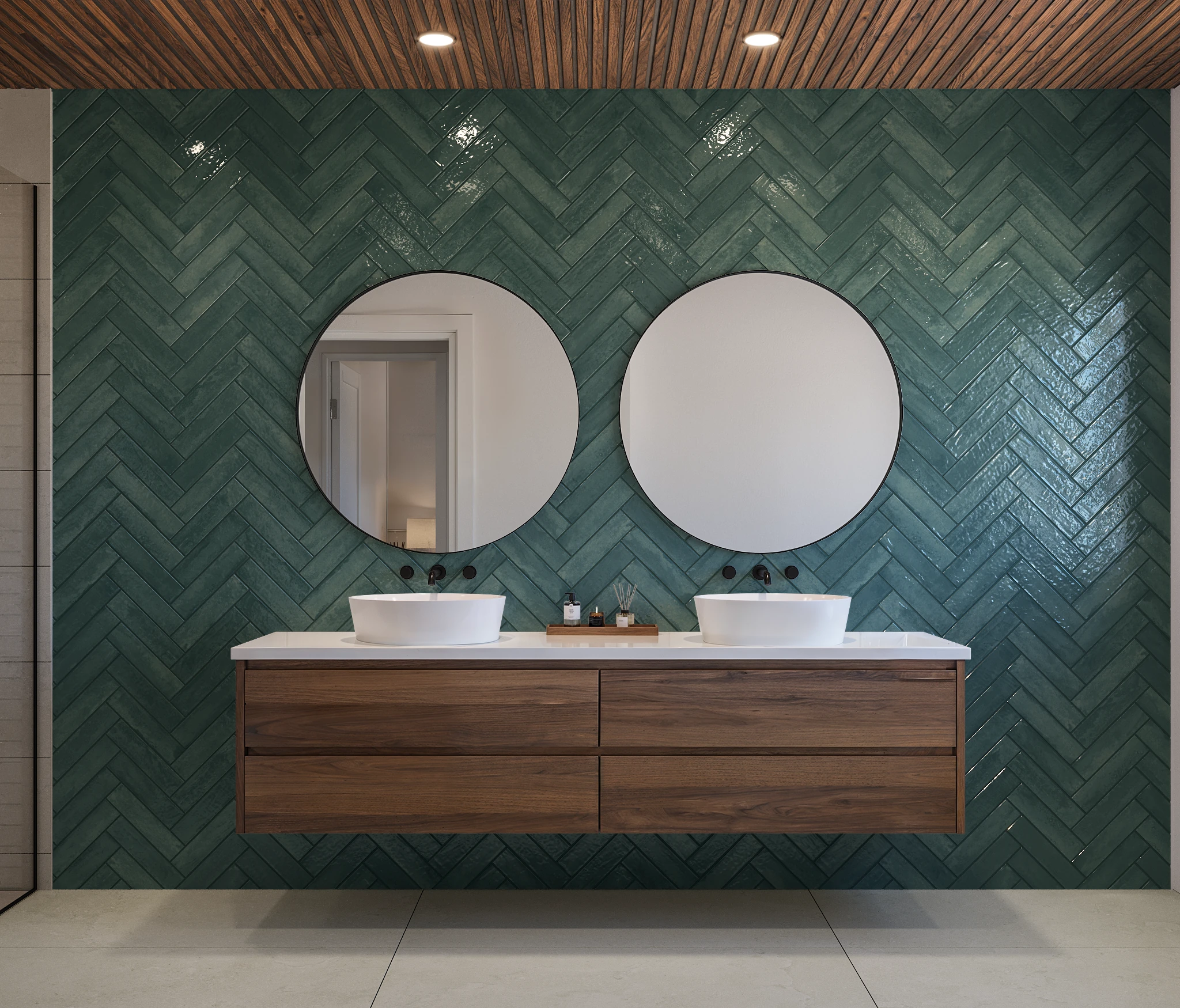 Visualisation de MILE®stone 4Earth Forest Herringbone Revêtement mural par MILE®stone