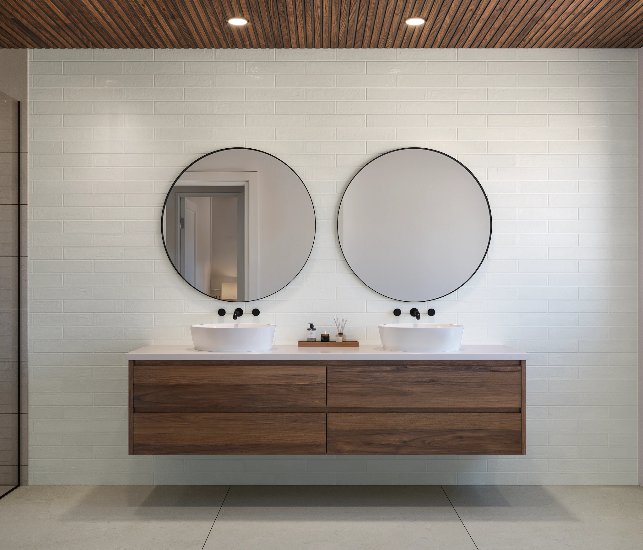 MILE®stone 4Earth Warm 3x12 Stagger 50% Flooring visualization by MILE®stone