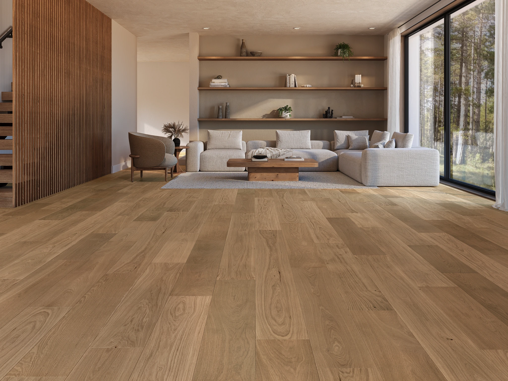 Apogee European Oak - Alba 9.5" Wood Floor Indoor Flooring visualization by Denali Hardwood Floors