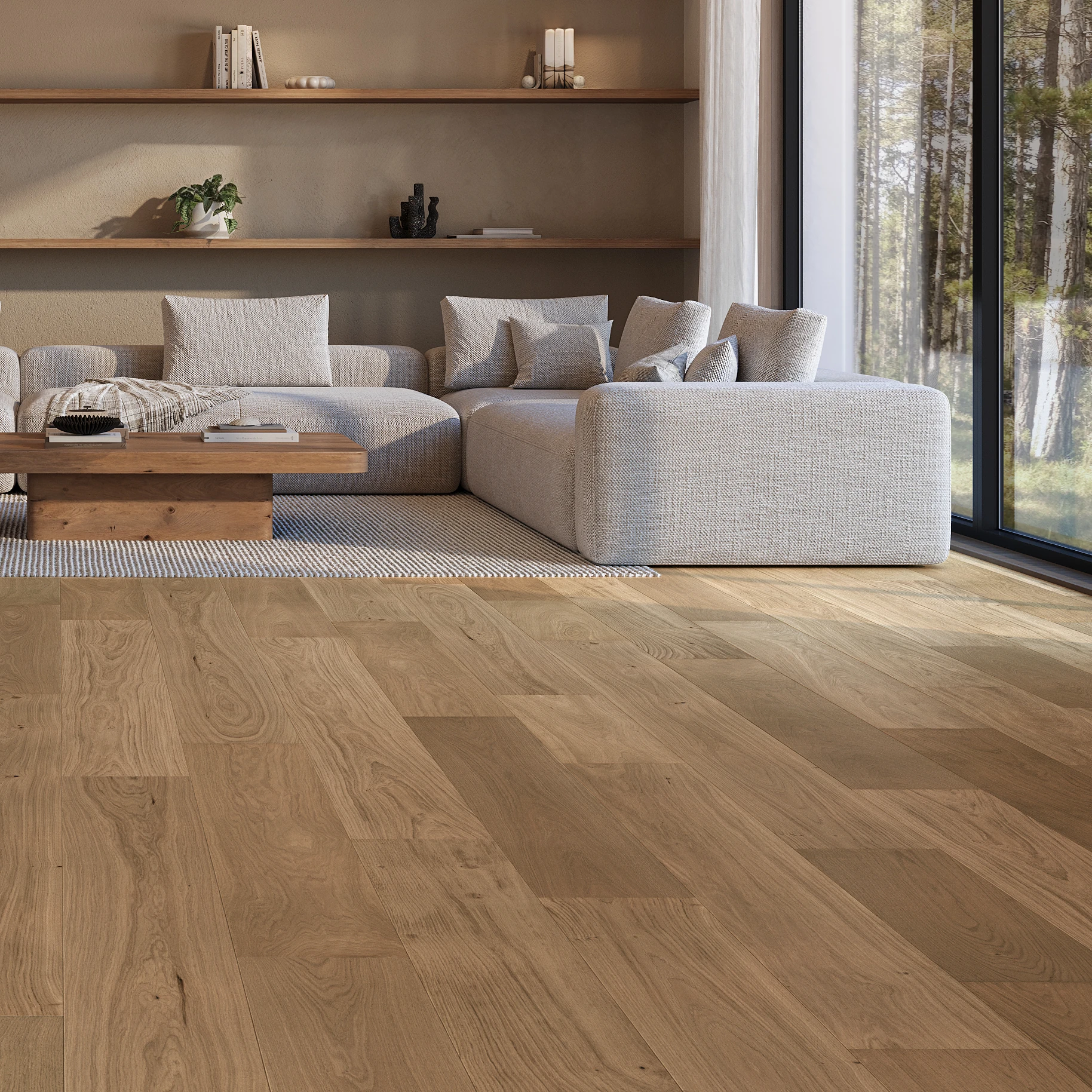 Visualisation de Apogee European Oak - Alba 9.5" Couvre-plancher intérieur par Denali Hardwood Floors