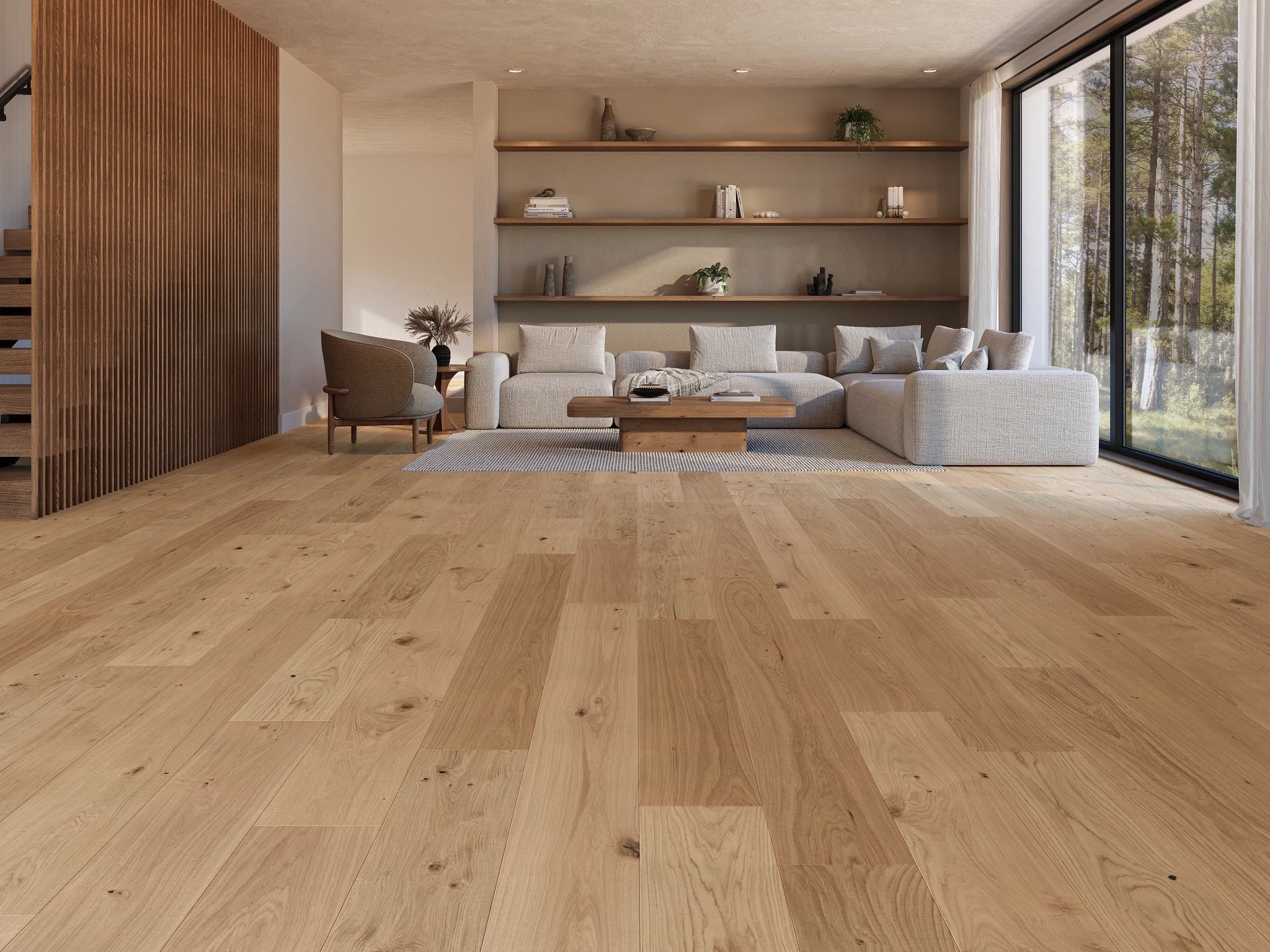 Visualisation de Apogee European Oak - Elbrus 9.5" Couvre-plancher intérieur par Denali Hardwood Floors
