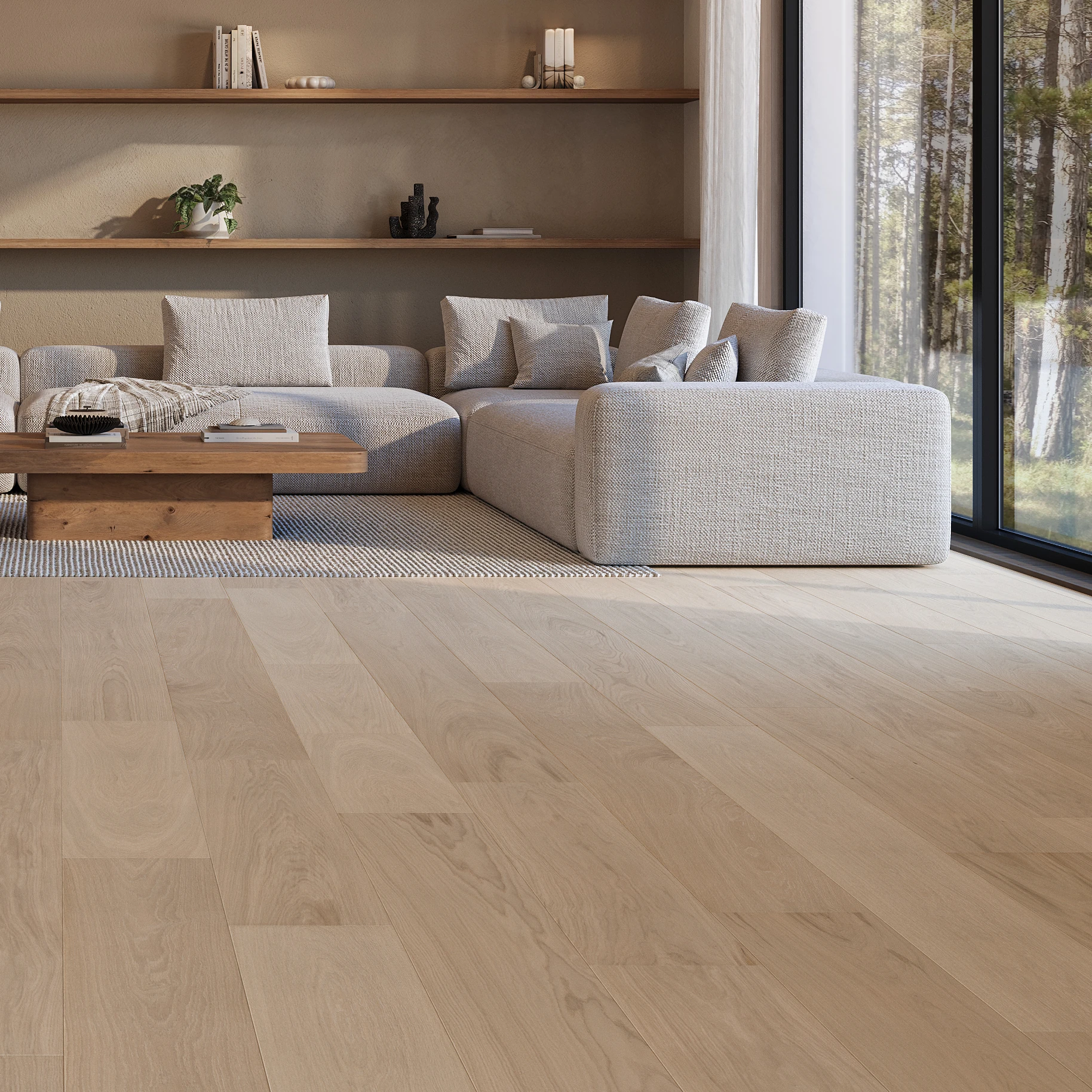 Apogee European Oak - Giona 9.5" Wood Floor Indoor Flooring visualization by Denali Hardwood Floors