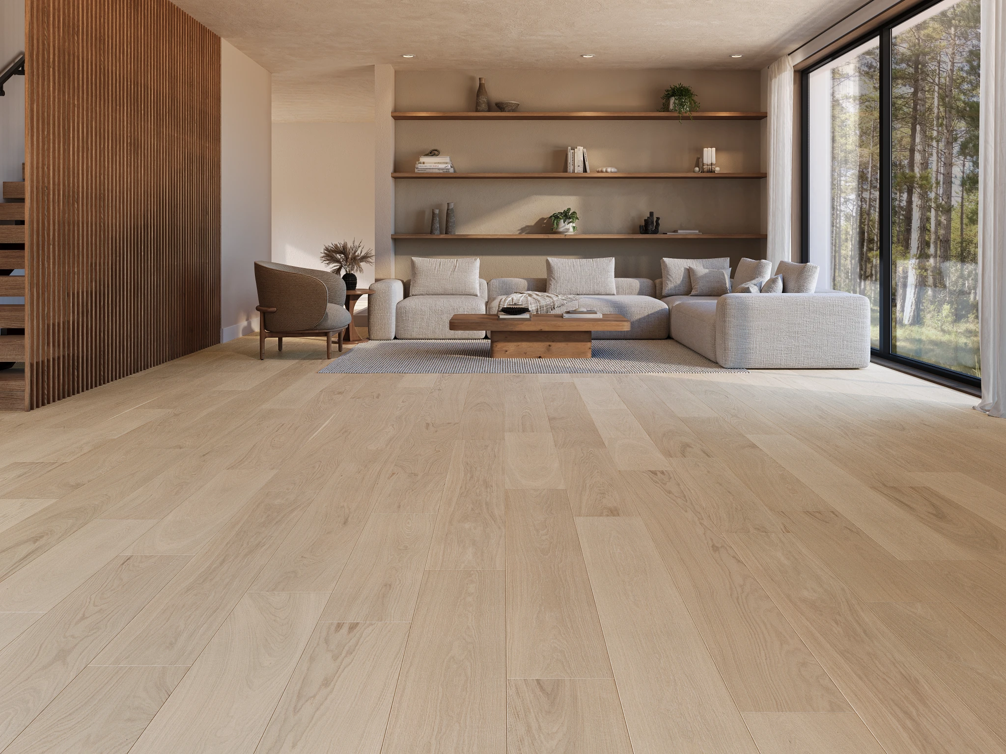 Apogee European Oak - Giona 9.5" Wood Floor Indoor Flooring visualization by Denali Hardwood Floors