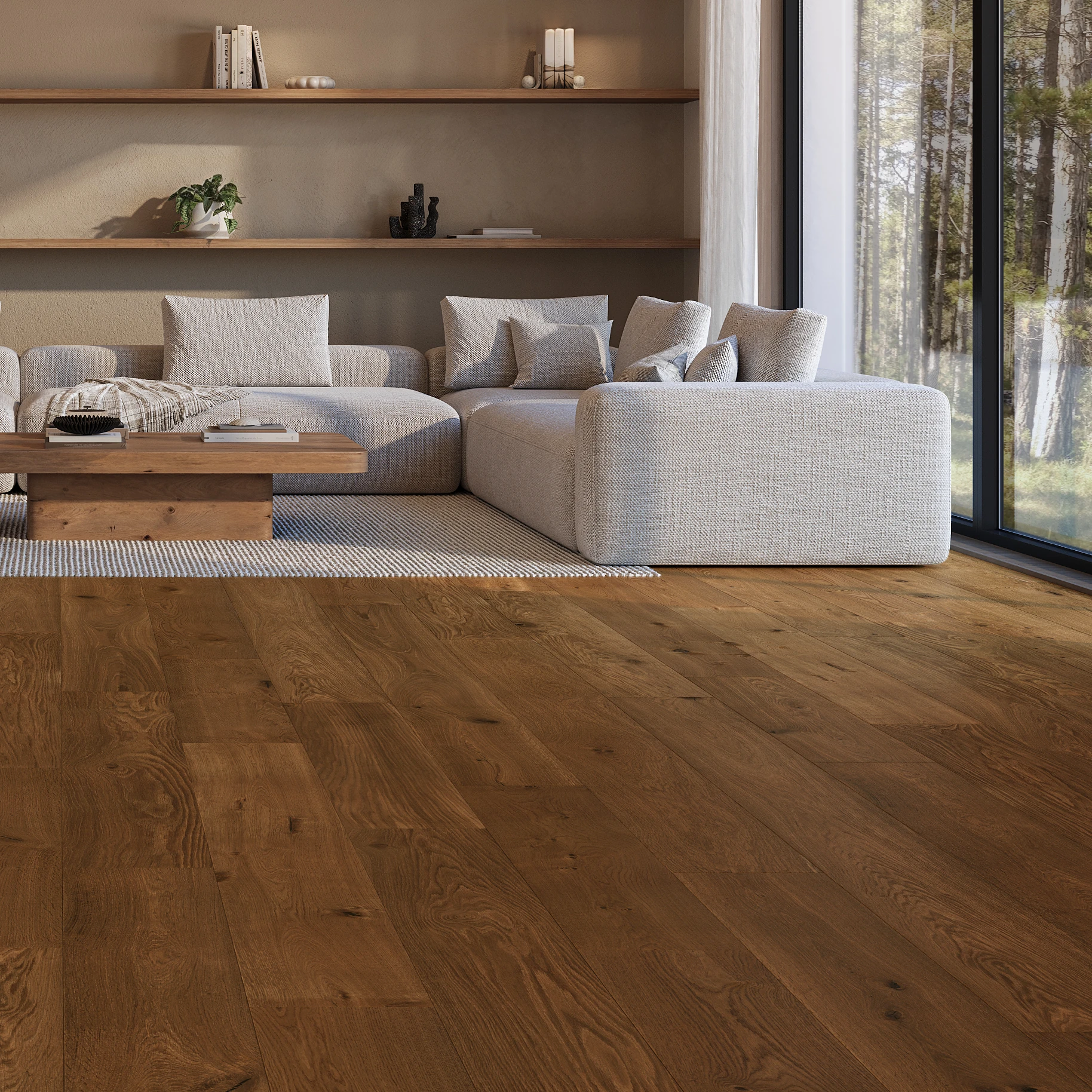 Visualisation de Apogee European Oak - Jura 9.5" Couvre-plancher intérieur par Denali Hardwood Floors