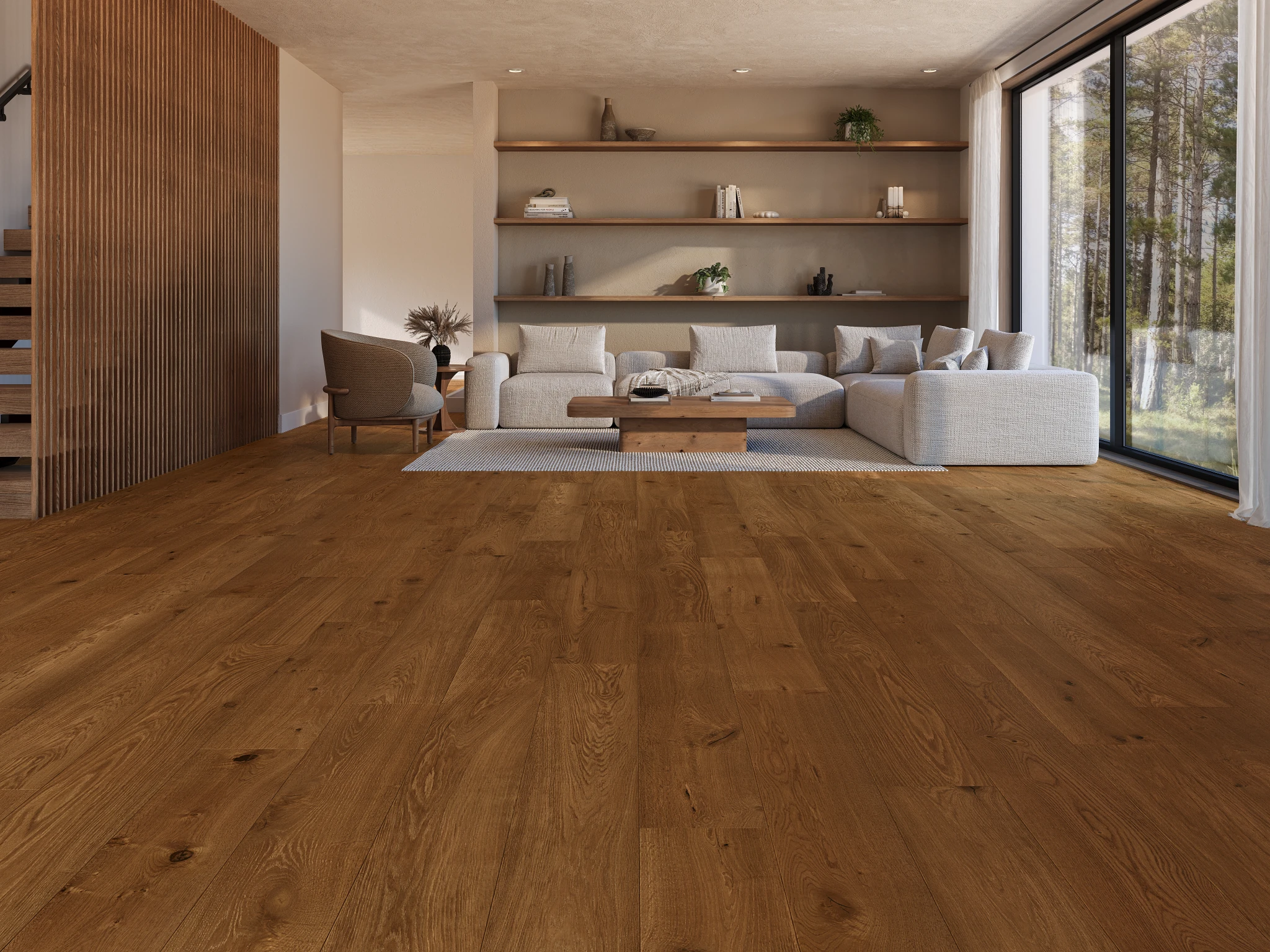 Apogee European Oak - Jura 9.5" Wood Floor Indoor Flooring visualization by Denali Hardwood Floors