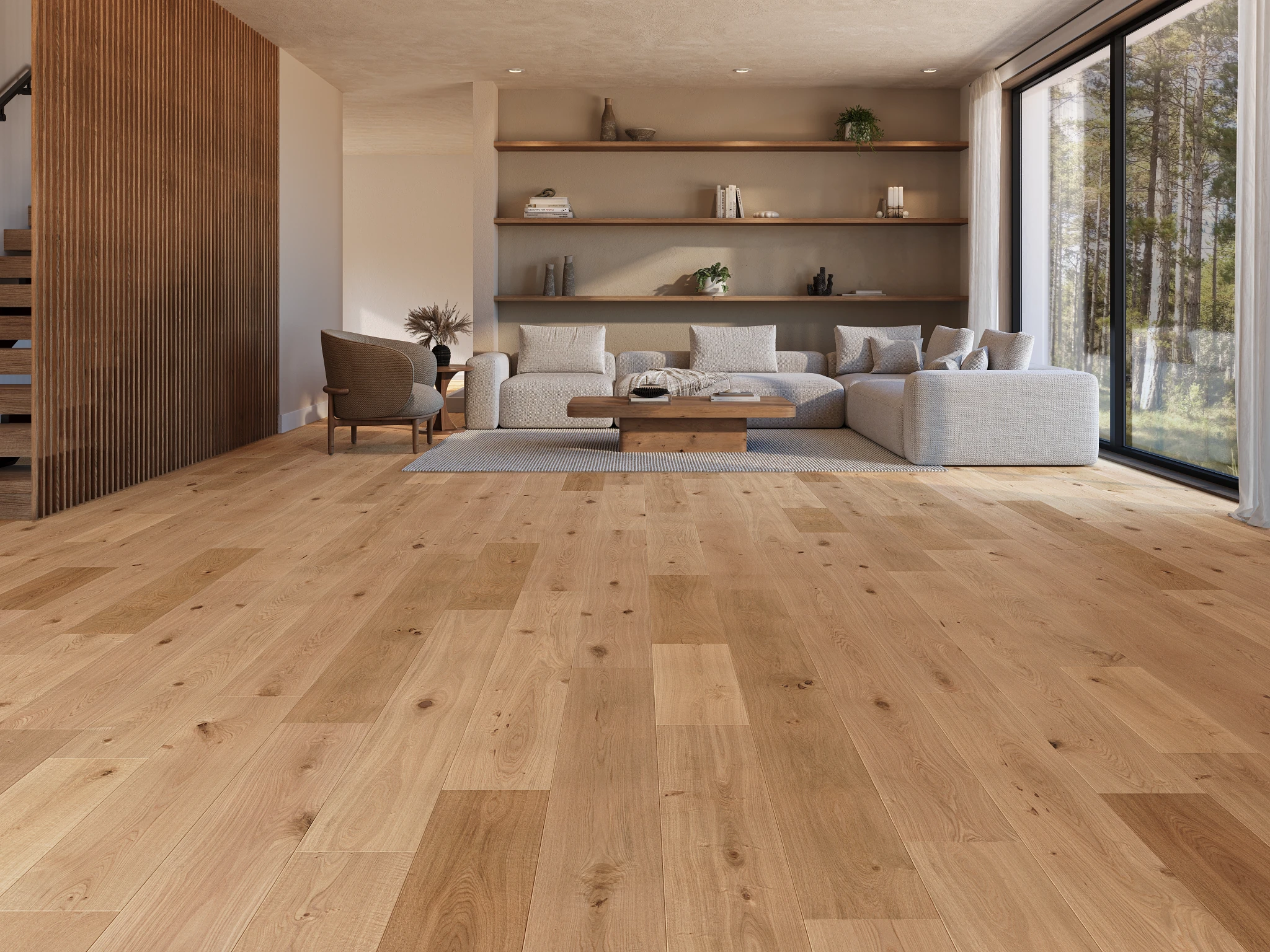 Apogee European Oak - Malpaso 8.63" Wood Floor Indoor Flooring visualization by Denali Hardwood Floors