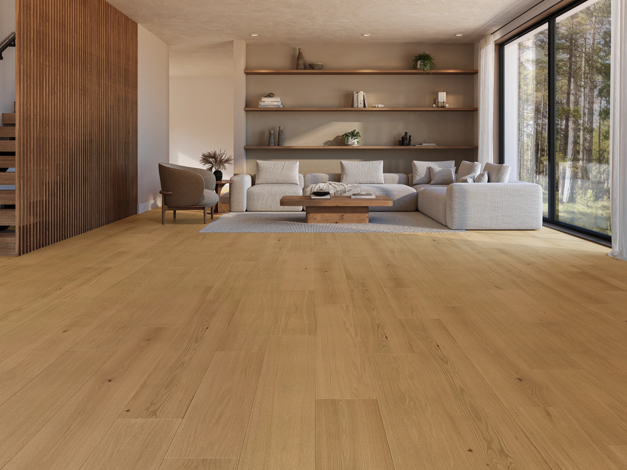 Eterna American Oak - Perennial 9.5" Wood Floor Indoor Flooring visualization by Denali Hardwood Floors