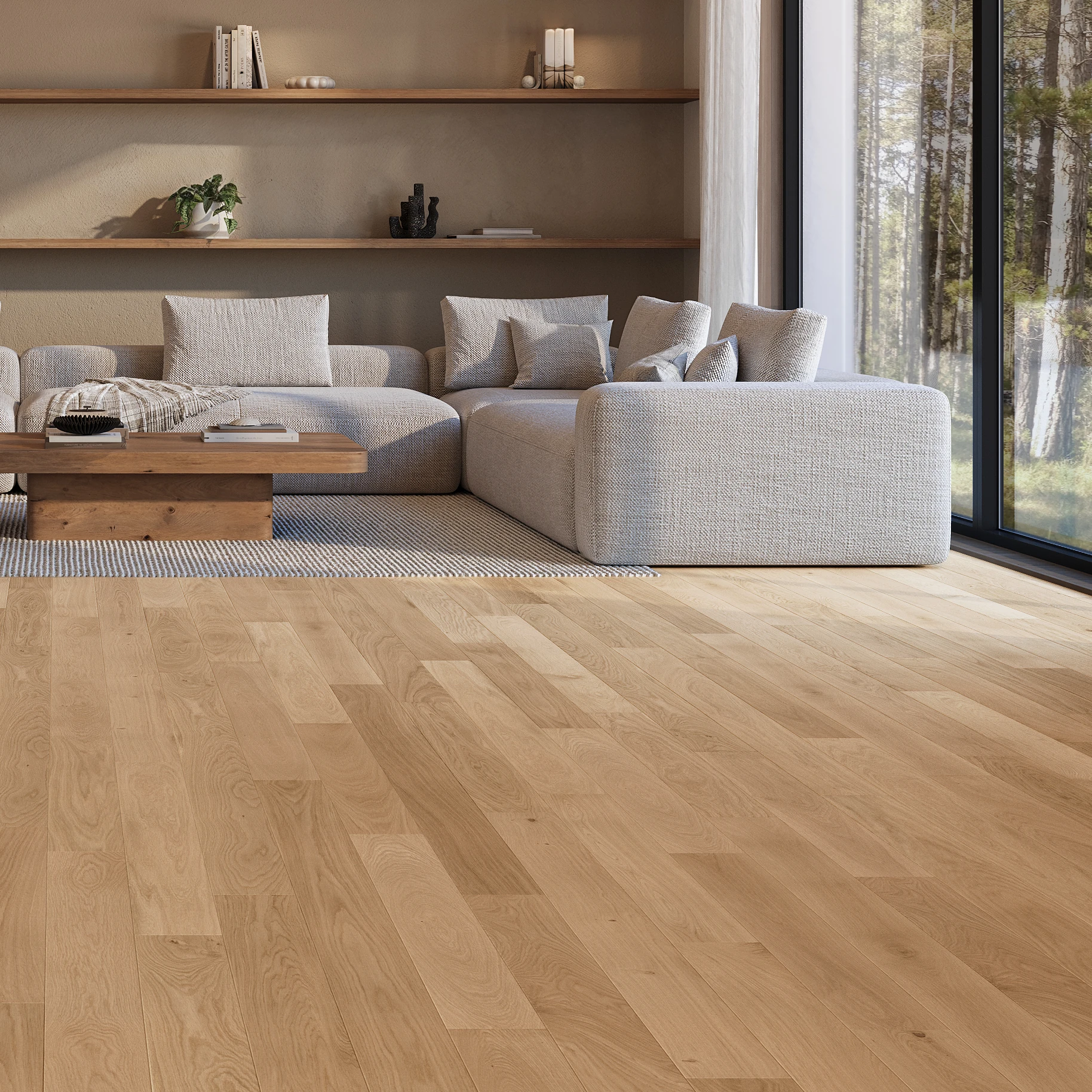 The Five European Oak - Isle 5" Wood Floor Indoor Flooring visualization by Denali Hardwood Floors