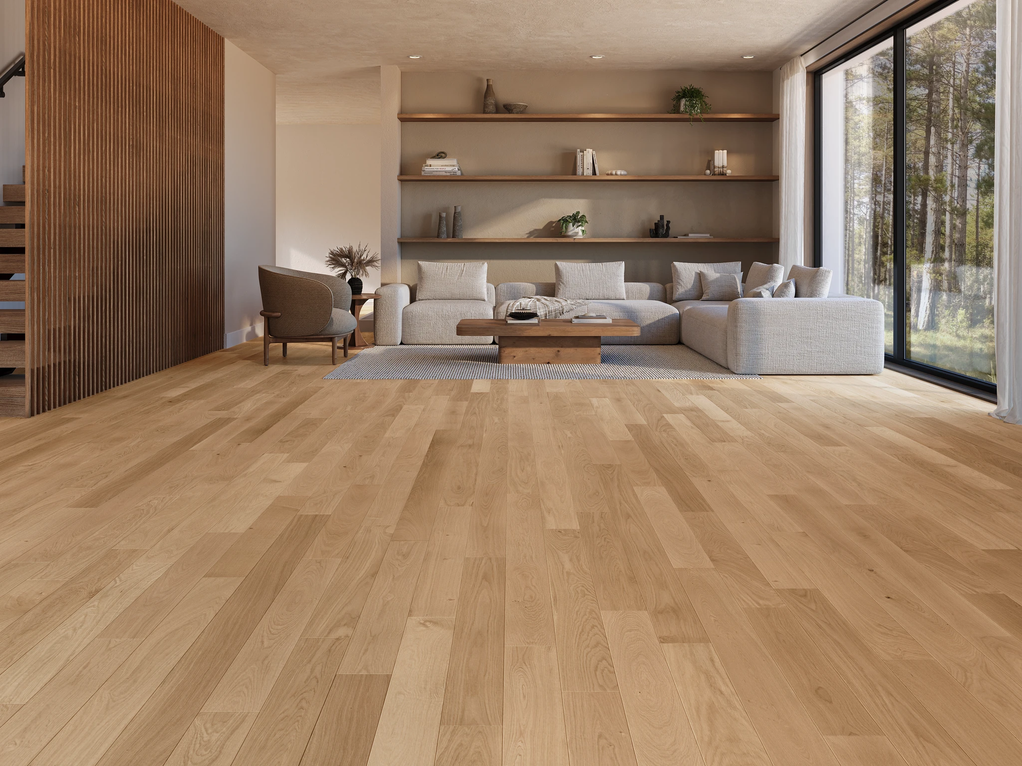 The Five European Oak - Isle 5" Wood Floor Indoor Flooring visualization by Denali Hardwood Floors