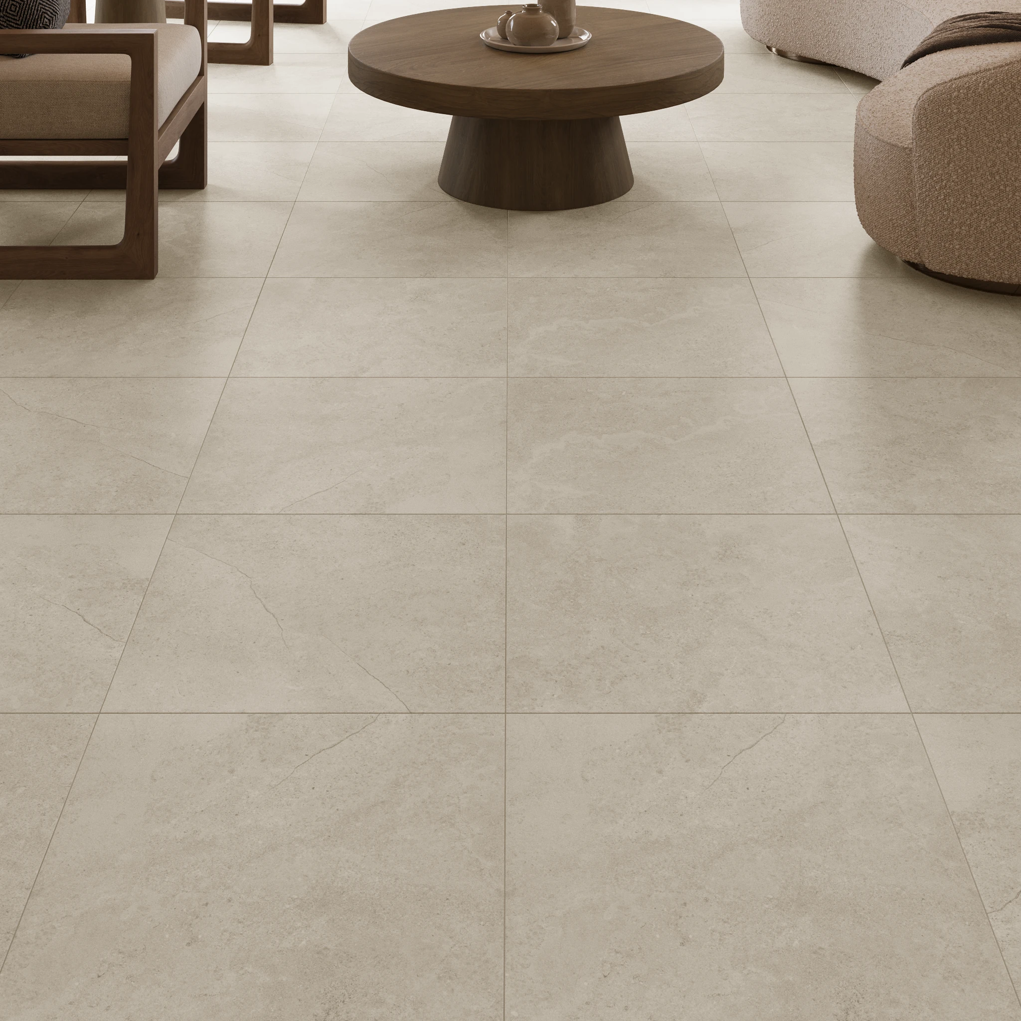 Borgogna Beige 24x24 Porcelain Tile Indoor Flooring visualization by Ceragres