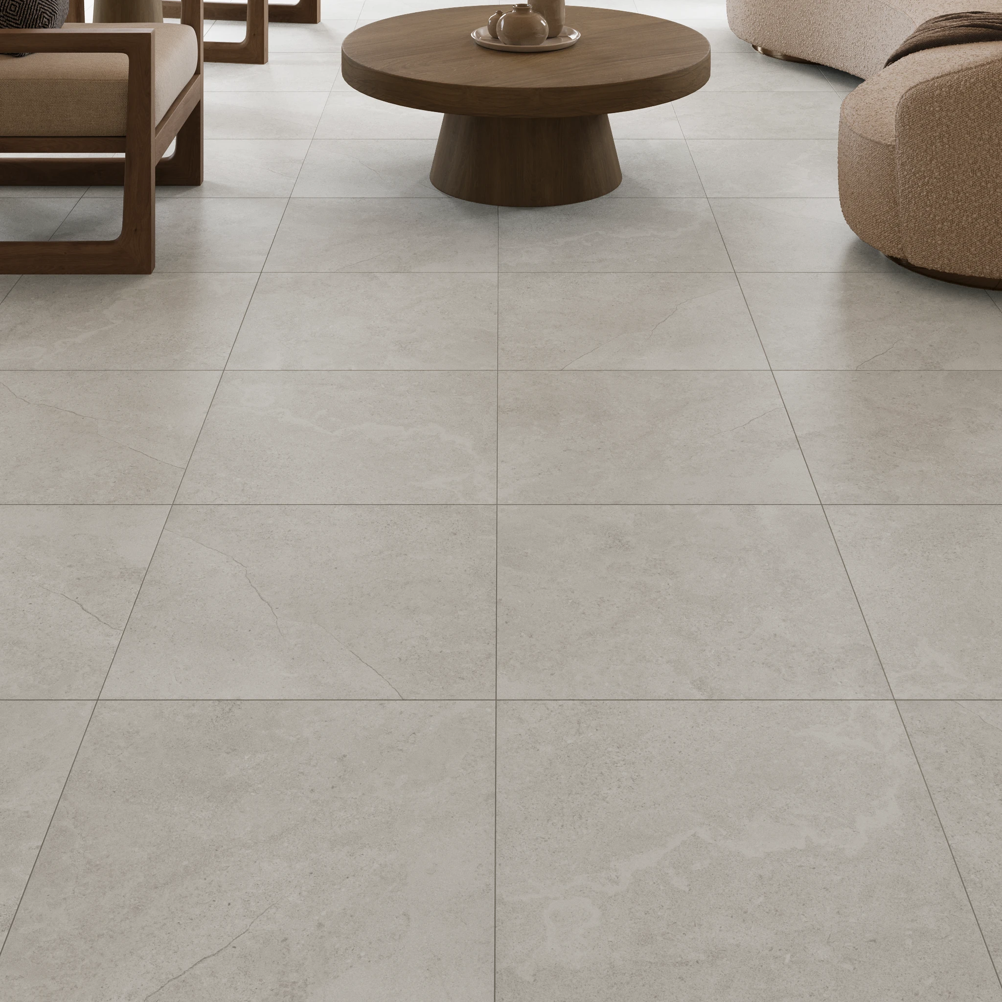 Borgogna White 24x24 Porcelain Tile Indoor Flooring visualization by Ceragres