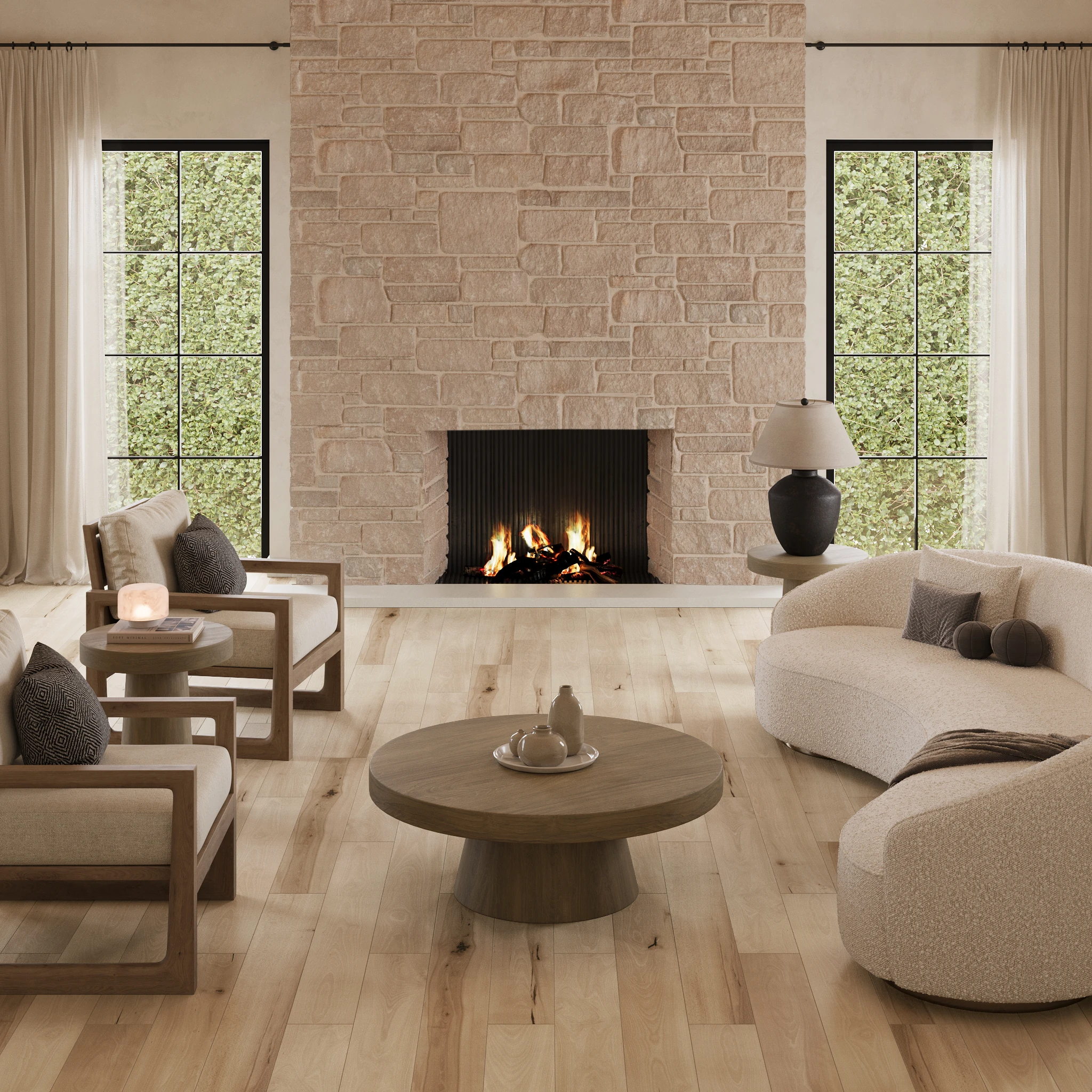 Log Cansei Murano Porcelain Tile Indoor Flooring visualization by Planchers 1867
