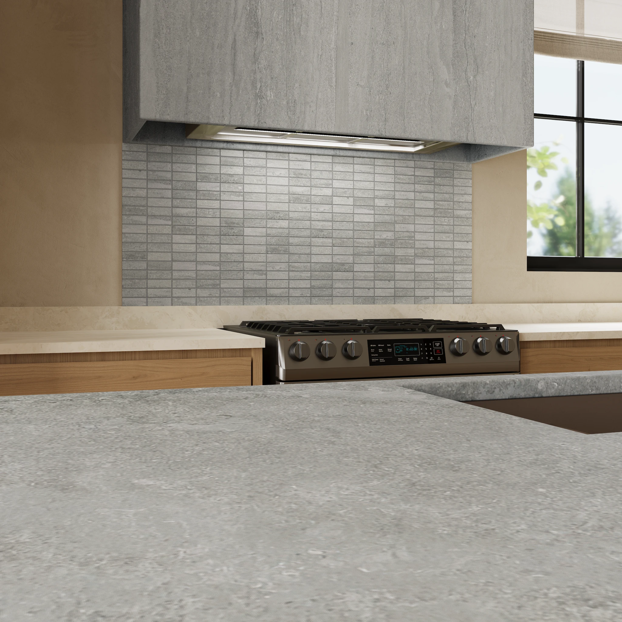 Visualisation de Ecostone Fossil Vein Cut Mate (1x3) Revêtement de sol par MILE®stone