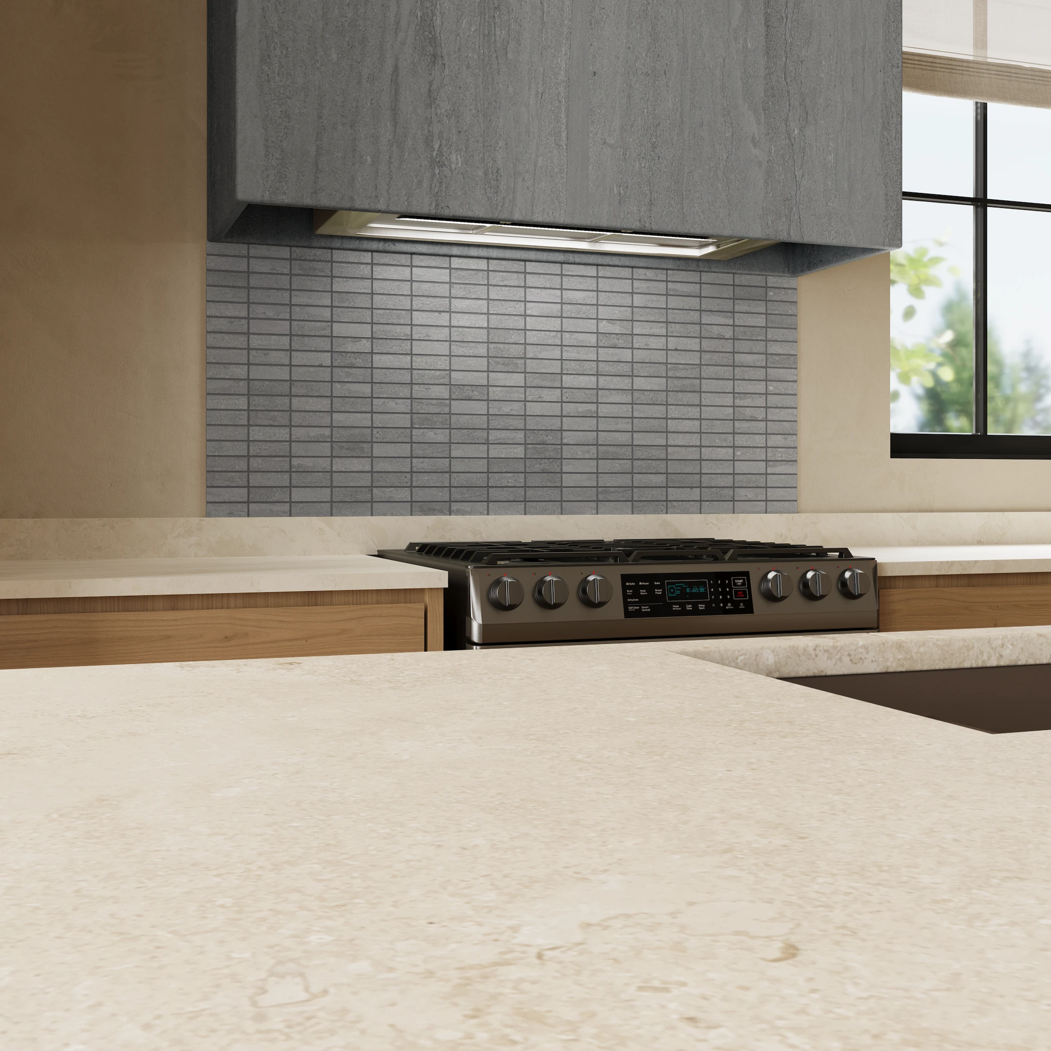 Visualisation de Ecostone PuMice Vein Cut Mate (1x3) Revêtement de sol par MILE®stone