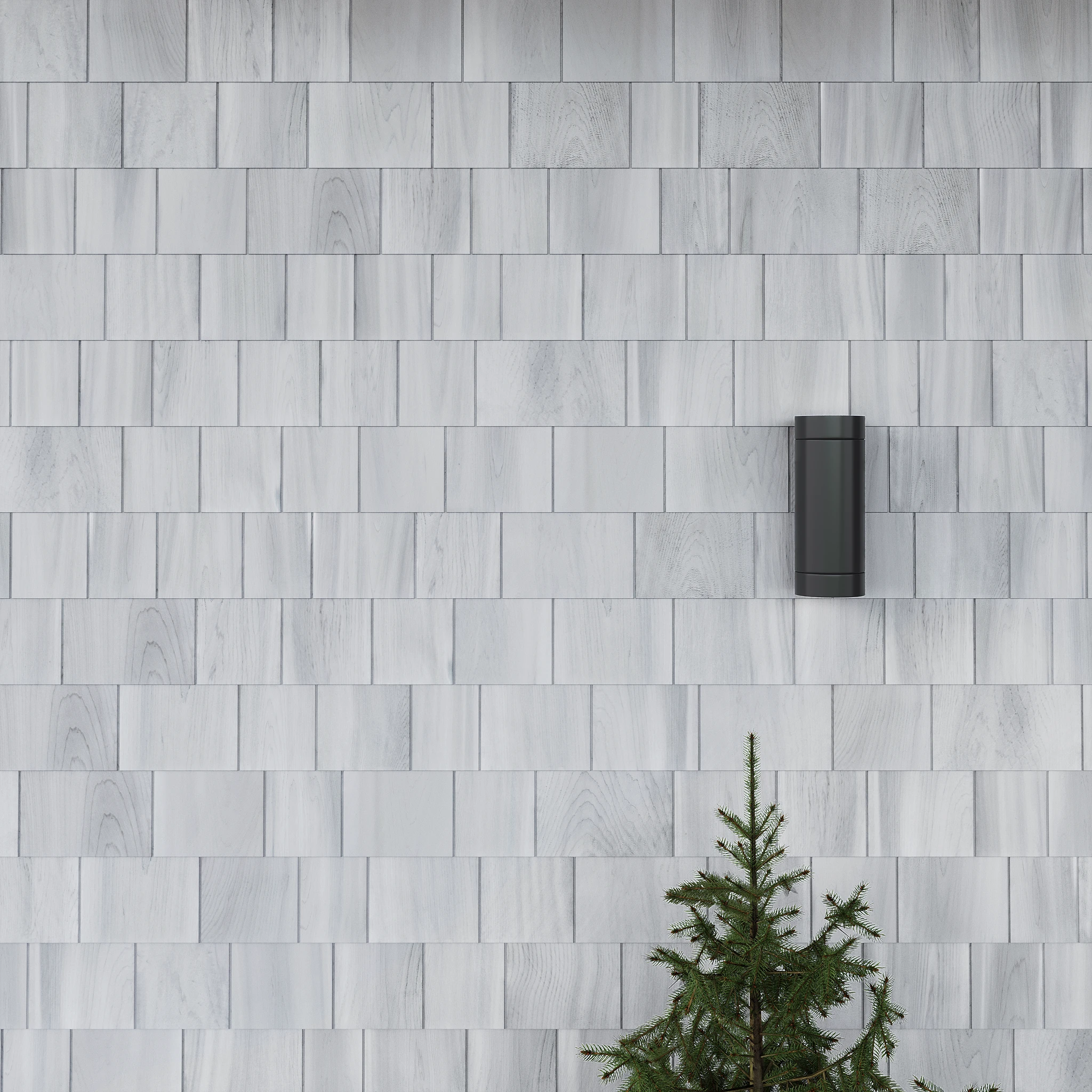 Enviro Bleach (Weathering Agent) White Cedar Shingle Siding Exterior Wall Cladding visualization by SBC Cedar