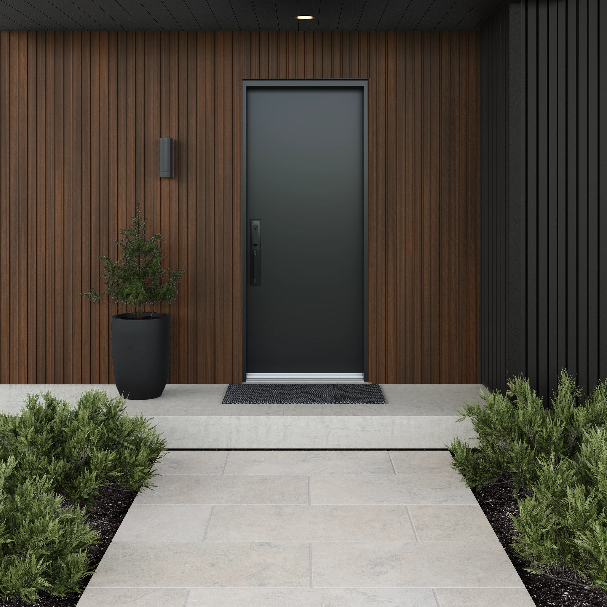 Fluted Belgian Siding UH58 - IPE visualization by NewTechWood Canada