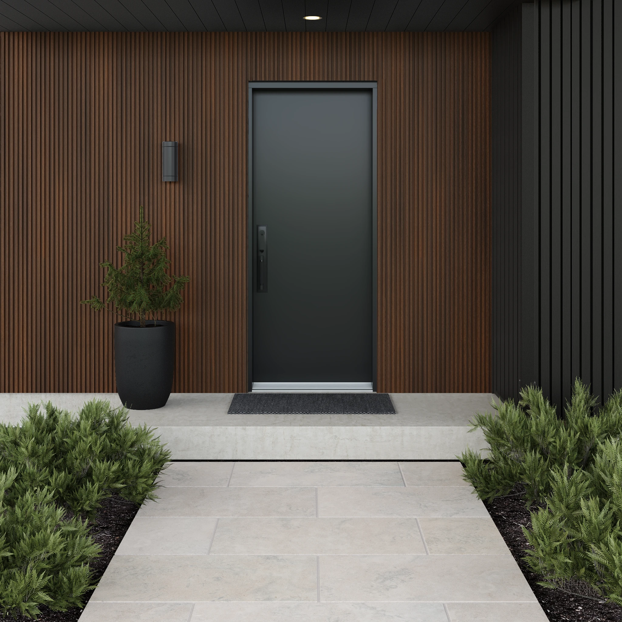 Fluted Norwegian Siding UH61 - IPE visualization by NewTechWood Canada
