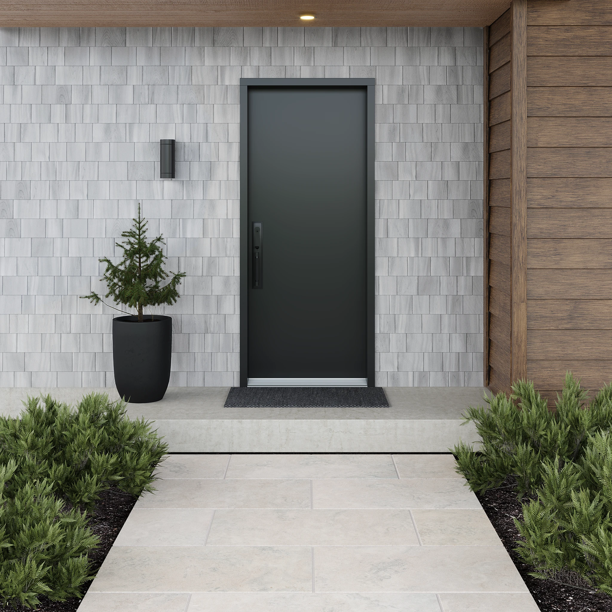 Enviro Bleach (Weathering Agent) White Cedar Shingle Siding Exterior Wall Cladding visualization by SBC Cedar