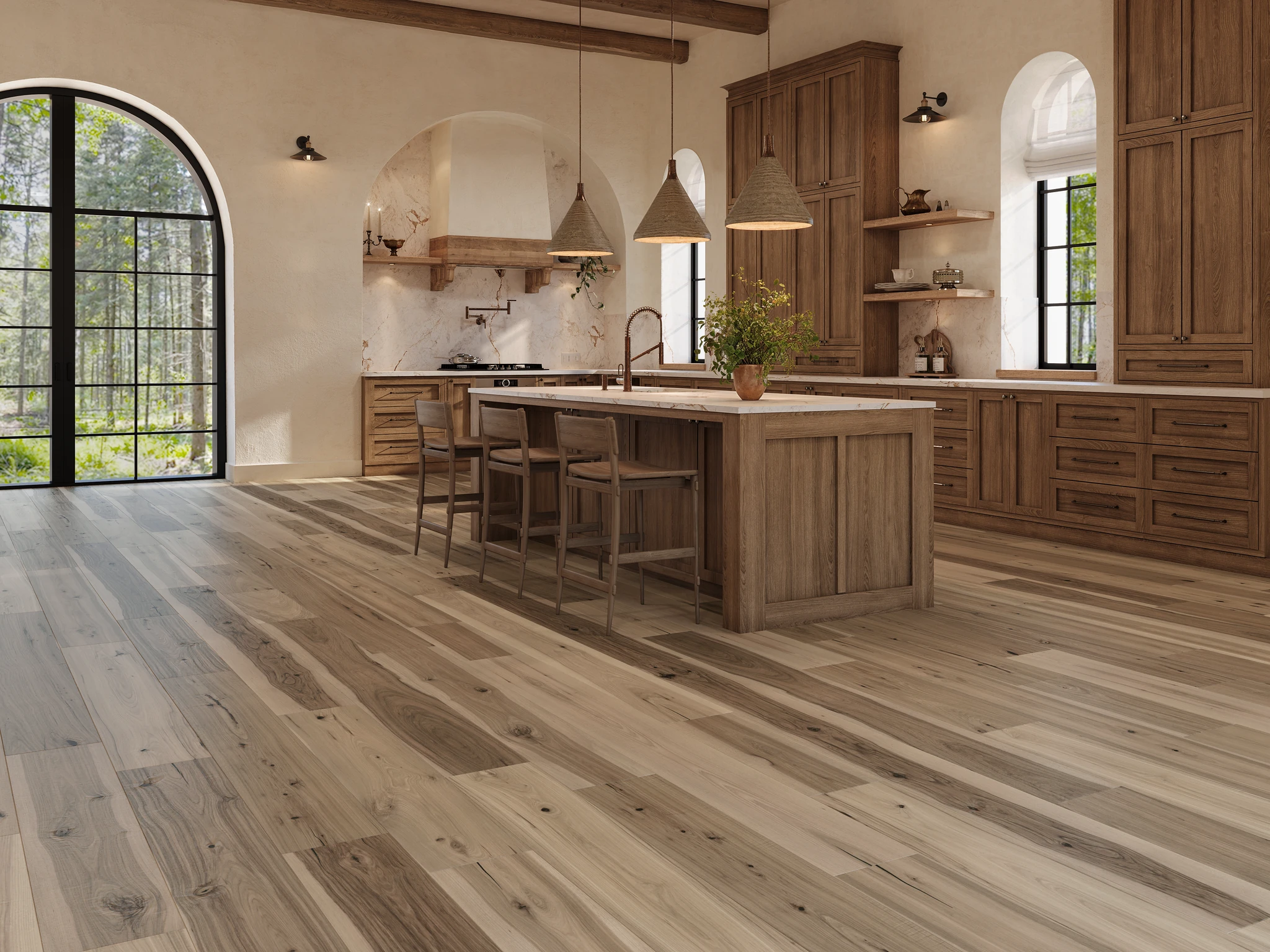 Cherokee Hickory - Ocoee 9.5" Wood Floor Indoor Flooring visualization by Denali Hardwood Floors
