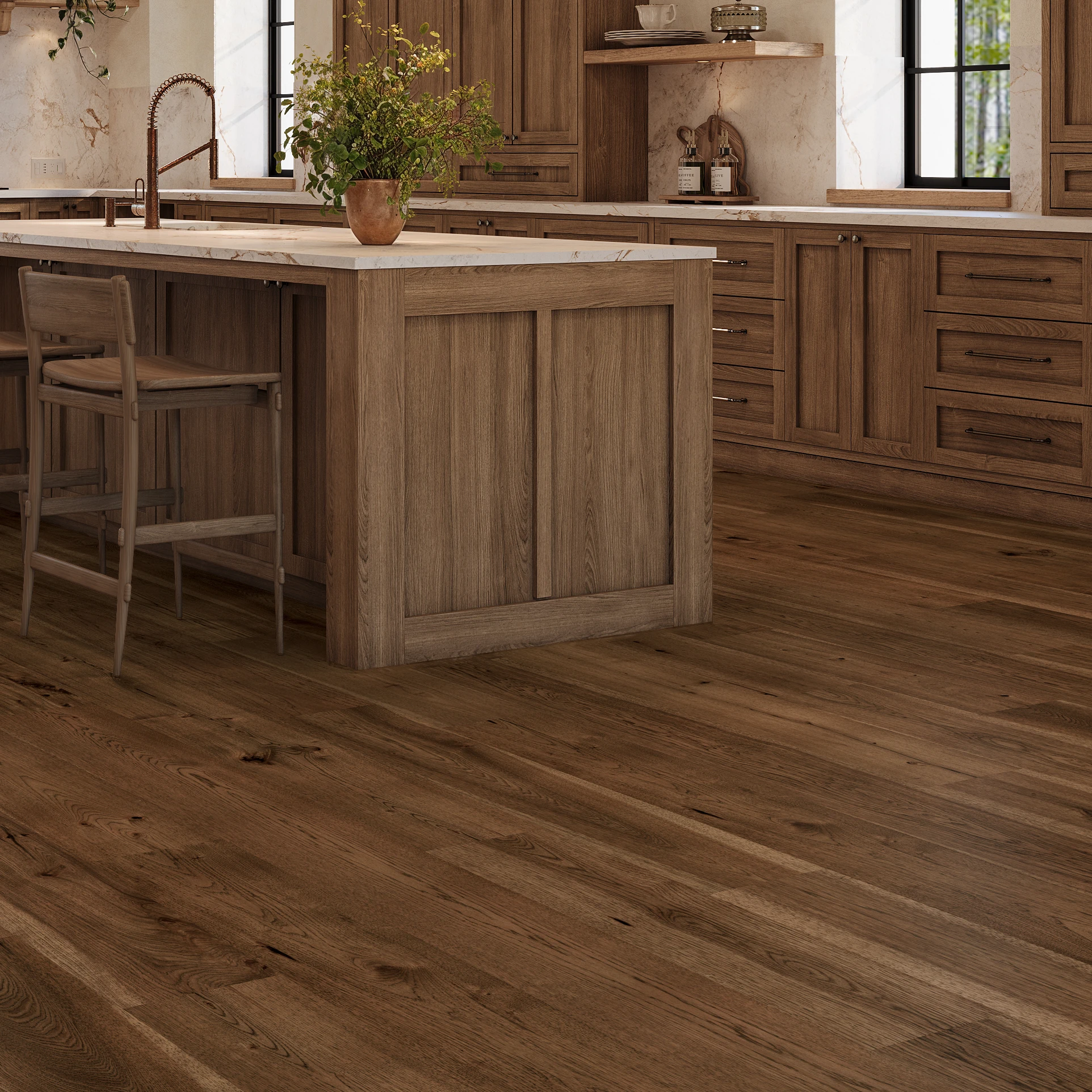 Cherokee Hickory - Pigeon Forge 9.5" Wood Floor Indoor Flooring visualization by Denali Hardwood Floors