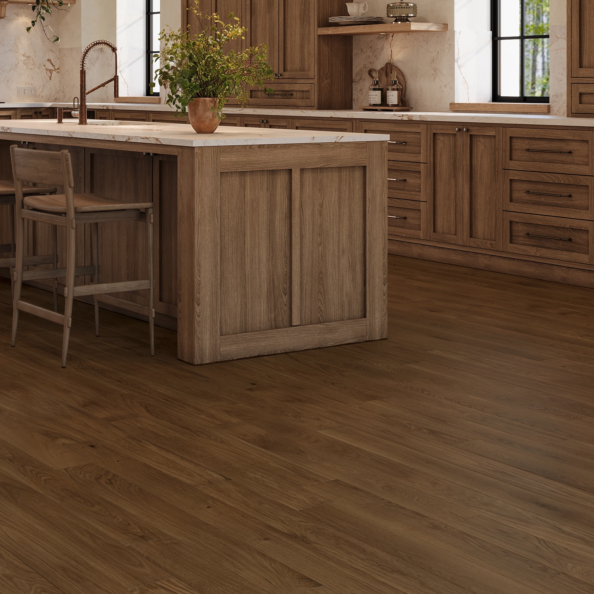 Visualisation de The Five European Oak - Ember 5" Couvre-plancher intérieur par Denali Hardwood Floors