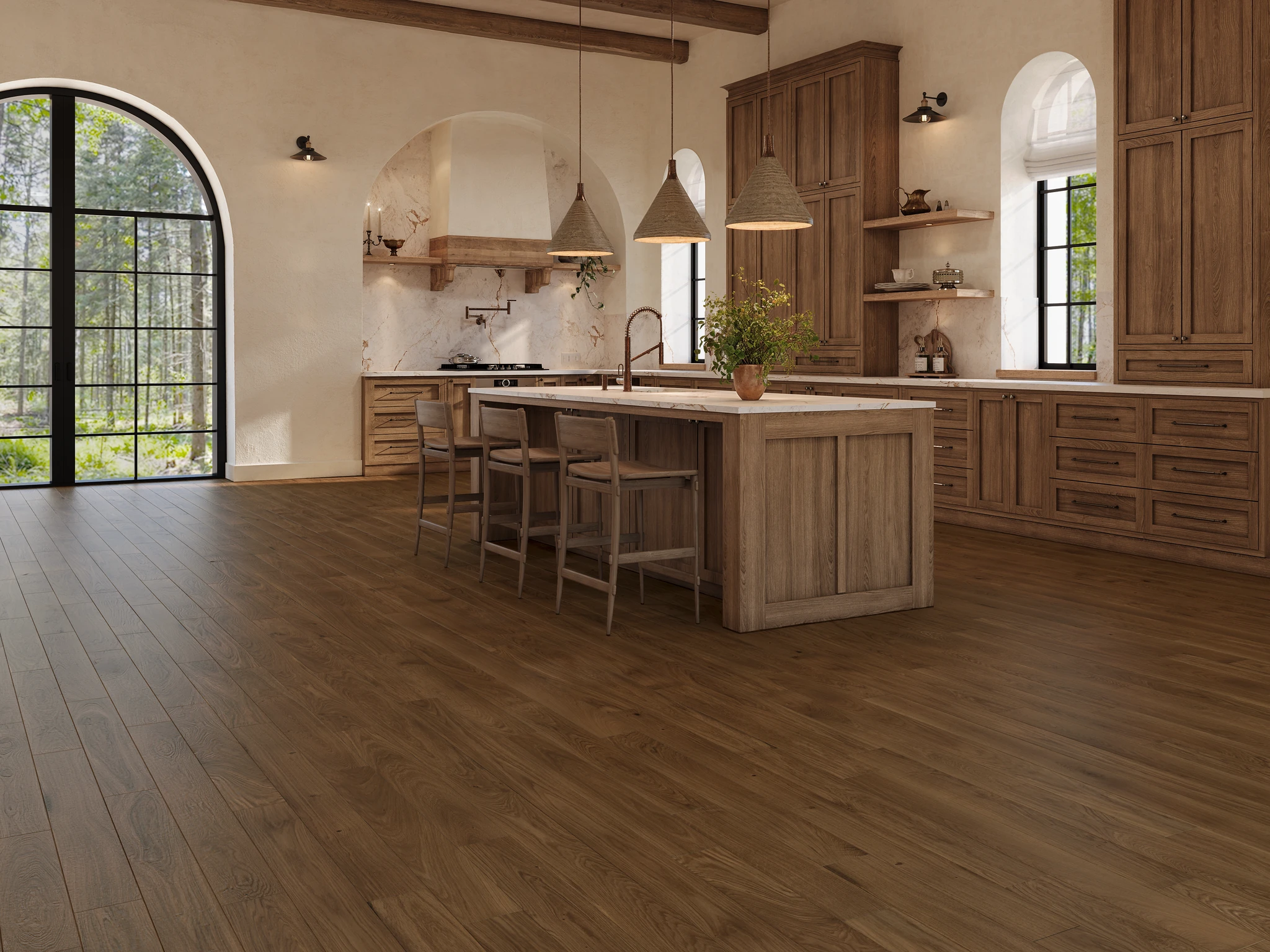 The Five European Oak - Ember 5" Wood Floor Indoor Flooring visualization by Denali Hardwood Floors