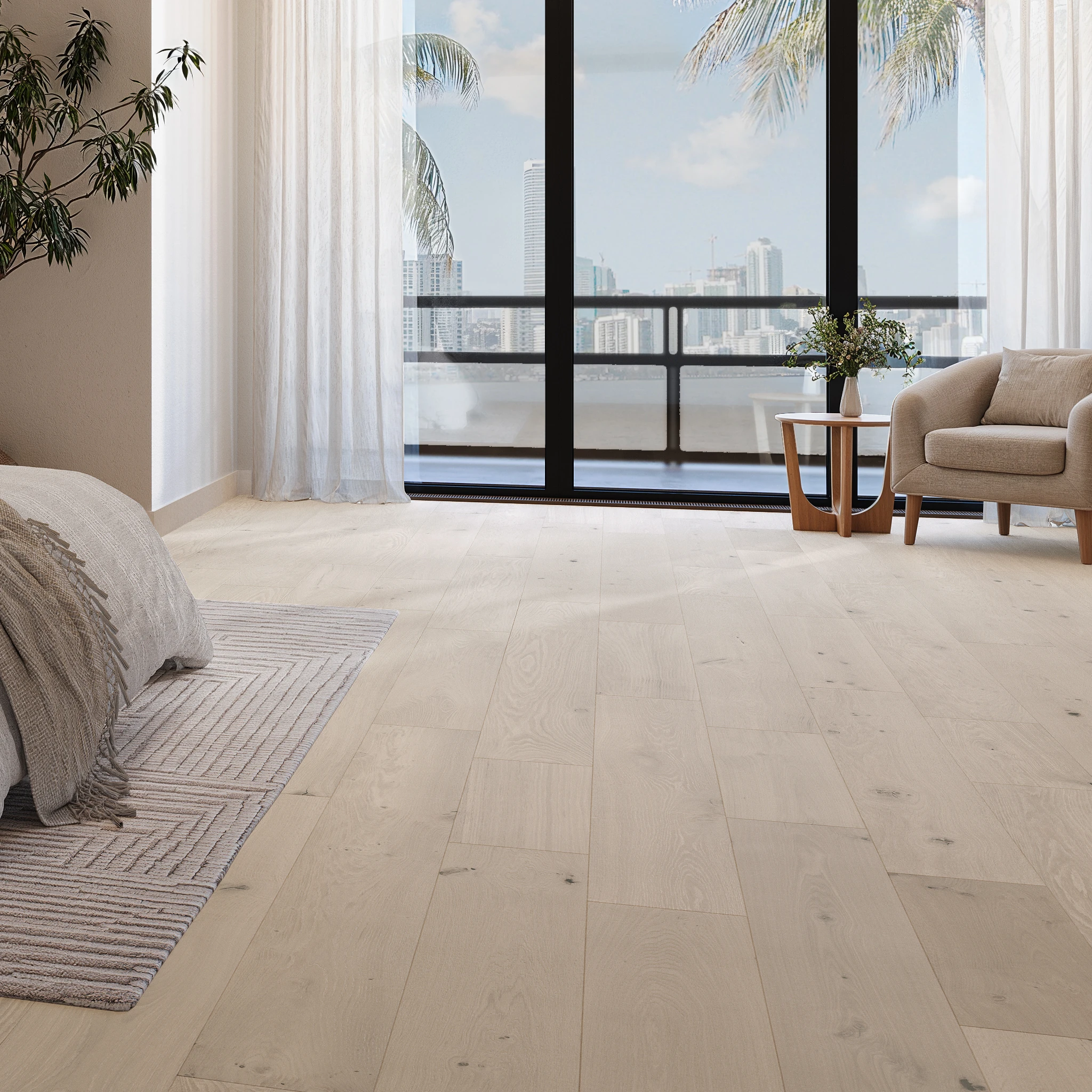 Visualisation de Apogee European Oak - Stavros 9.5" Couvre-plancher intérieur par Denali Hardwood Floors