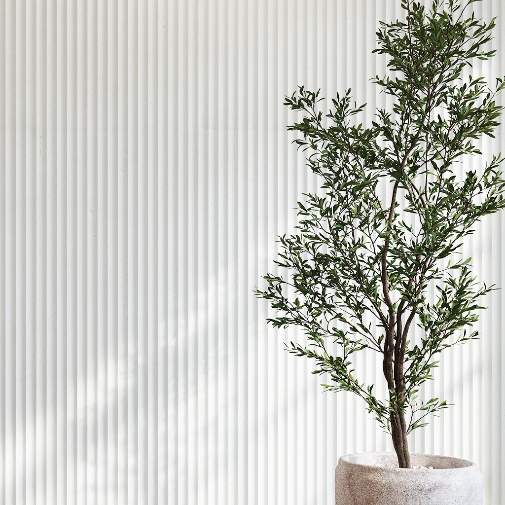 Visualisation de Natural 24x96 Fluted Cladding Revêtement mural par Dekko Concrete