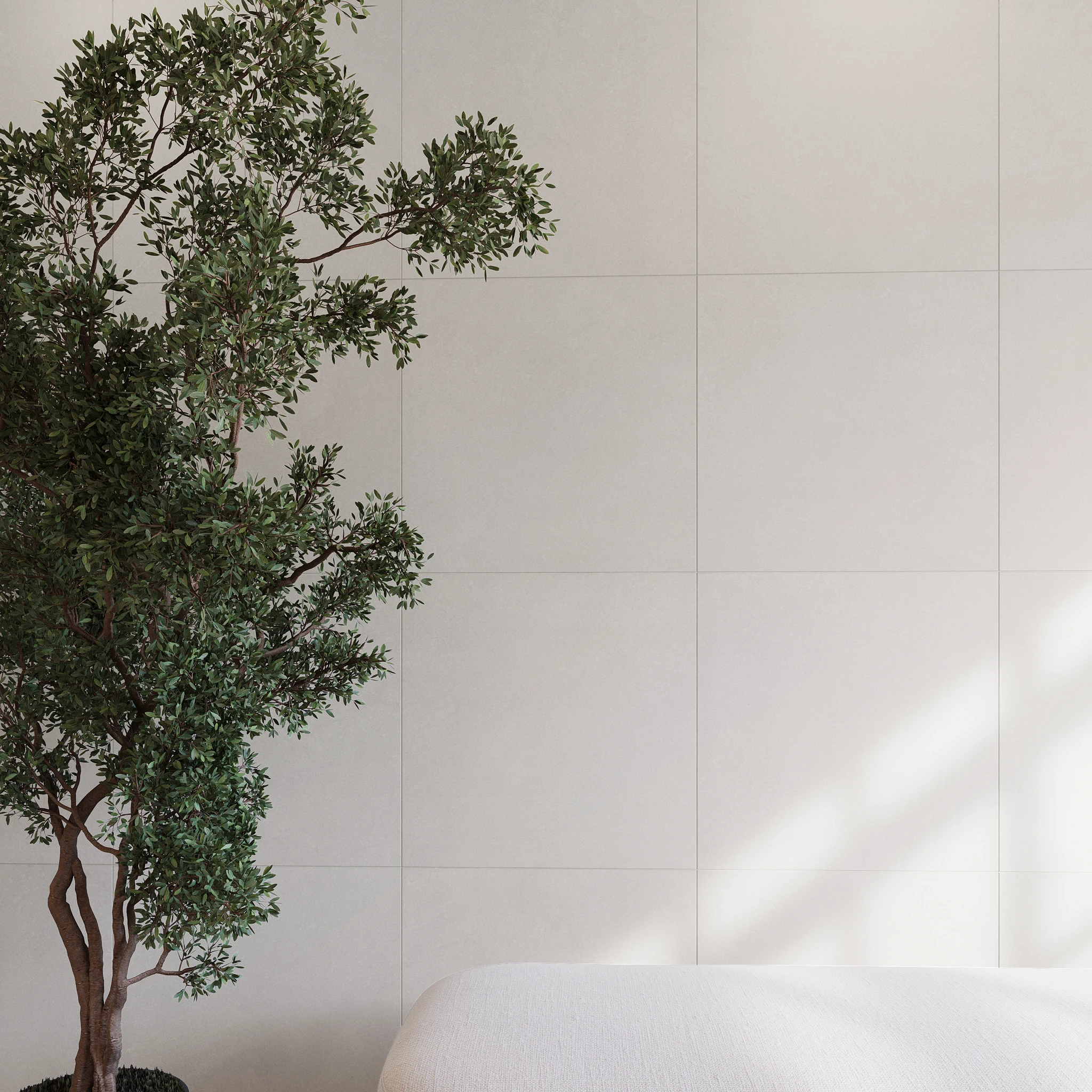 Lithos Bianco 24x24 Porcelain Tile Indoor Flooring visualization by Ceragres