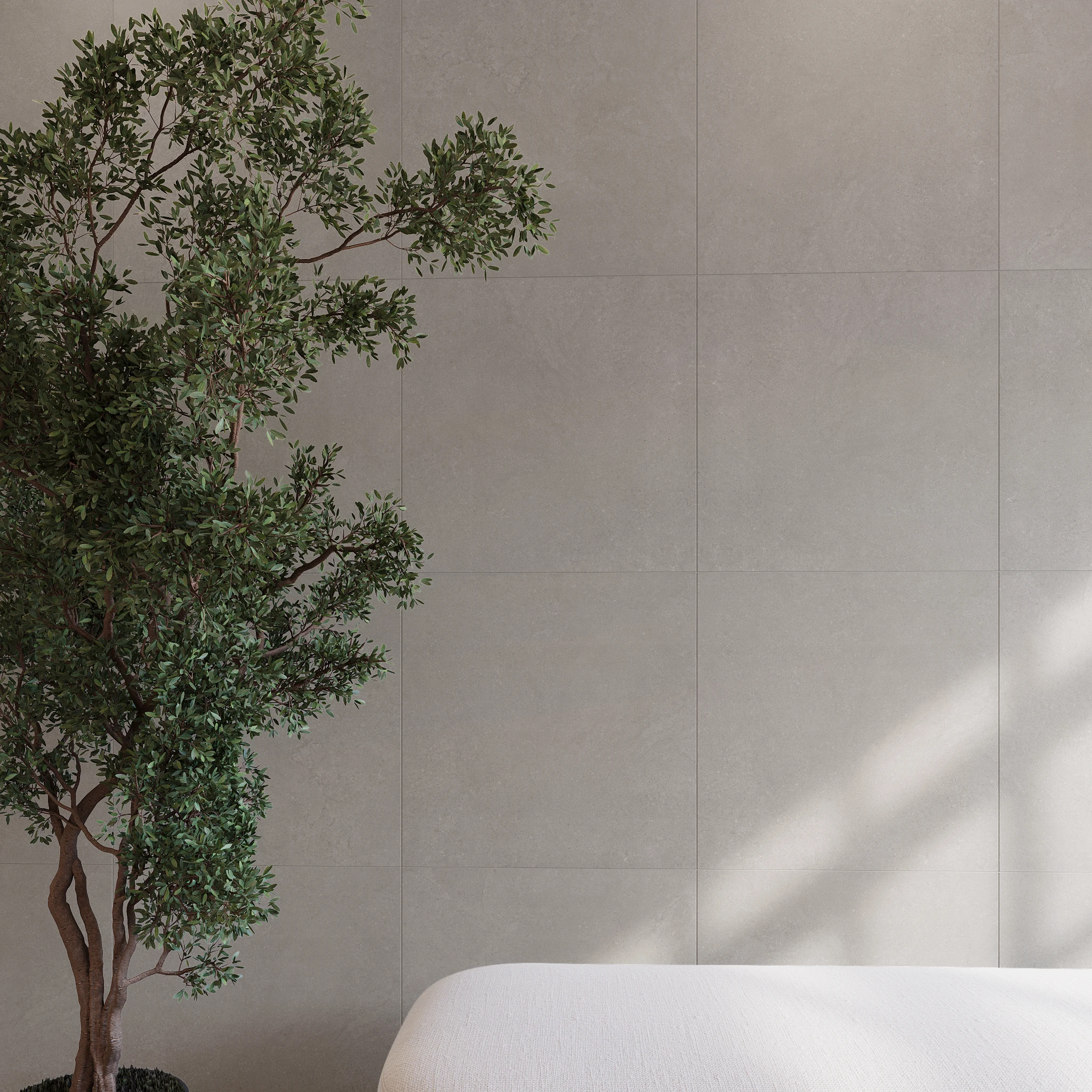 Lithos Taupe 24x24 Porcelain Tile Indoor Flooring visualization by Ceragres