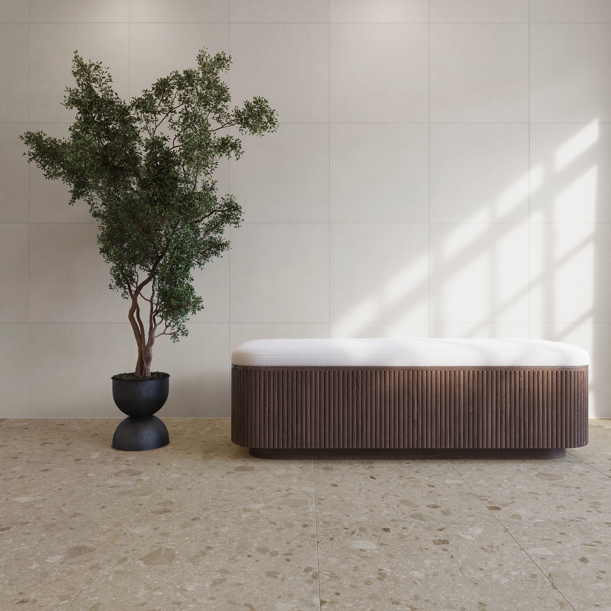 Lombarda Mix Sabbia 24x24 Porcelain Tile Indoor Flooring visualization by Ceragres