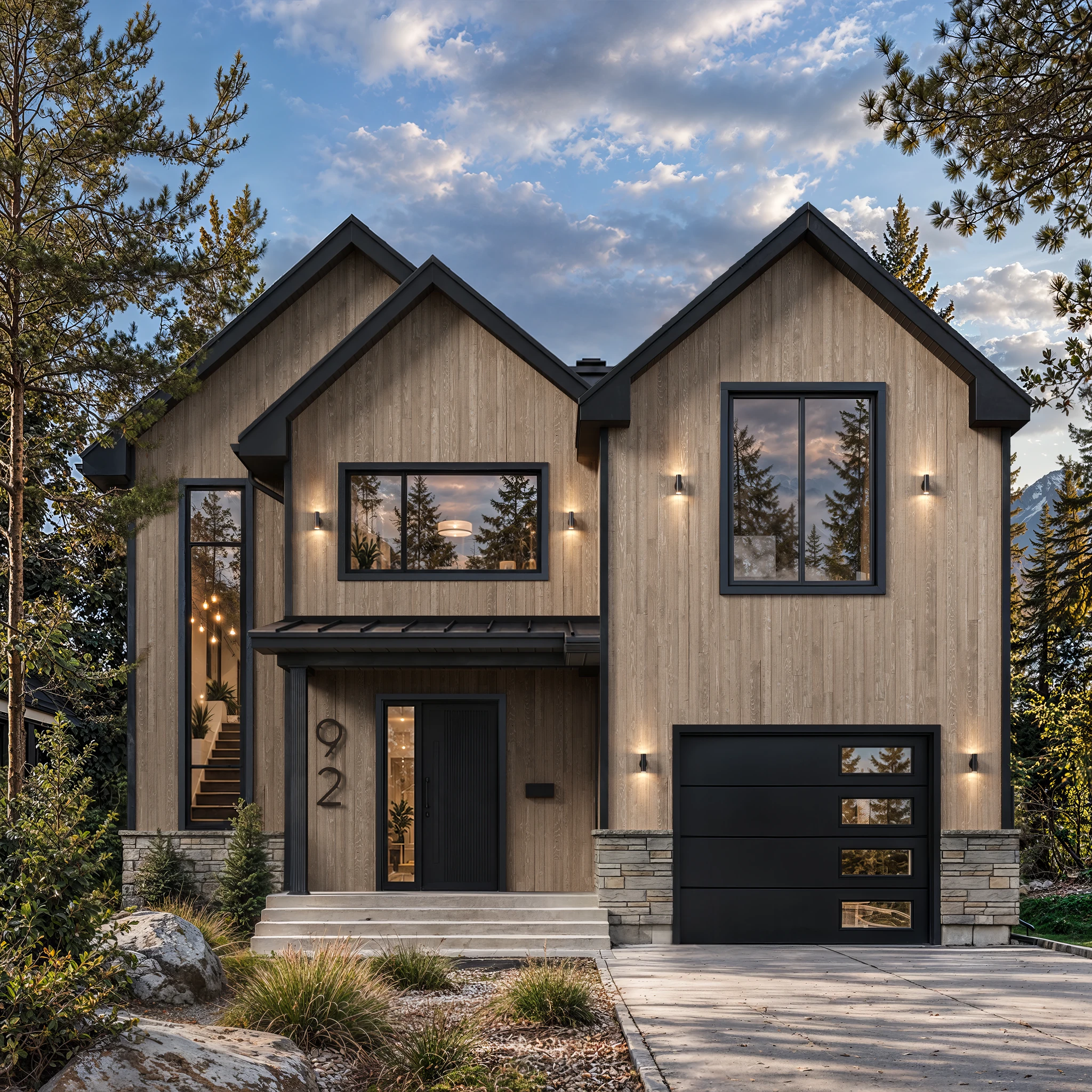 Visualisation de Revenant Prairie Plafond et soffite extérieurs par Glacier Millworks