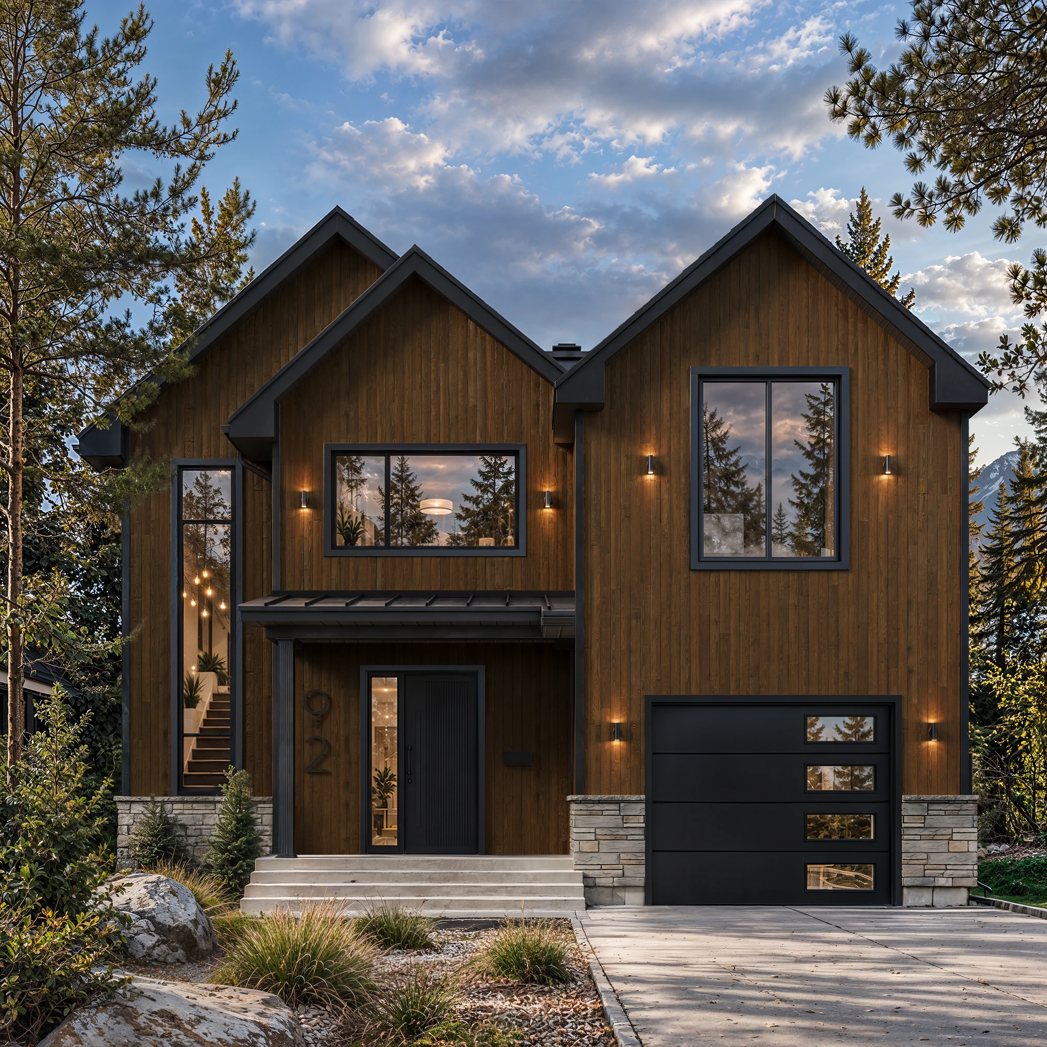 Visualisation de Revenant Timberline Plafond et soffite extérieurs par Glacier Millworks