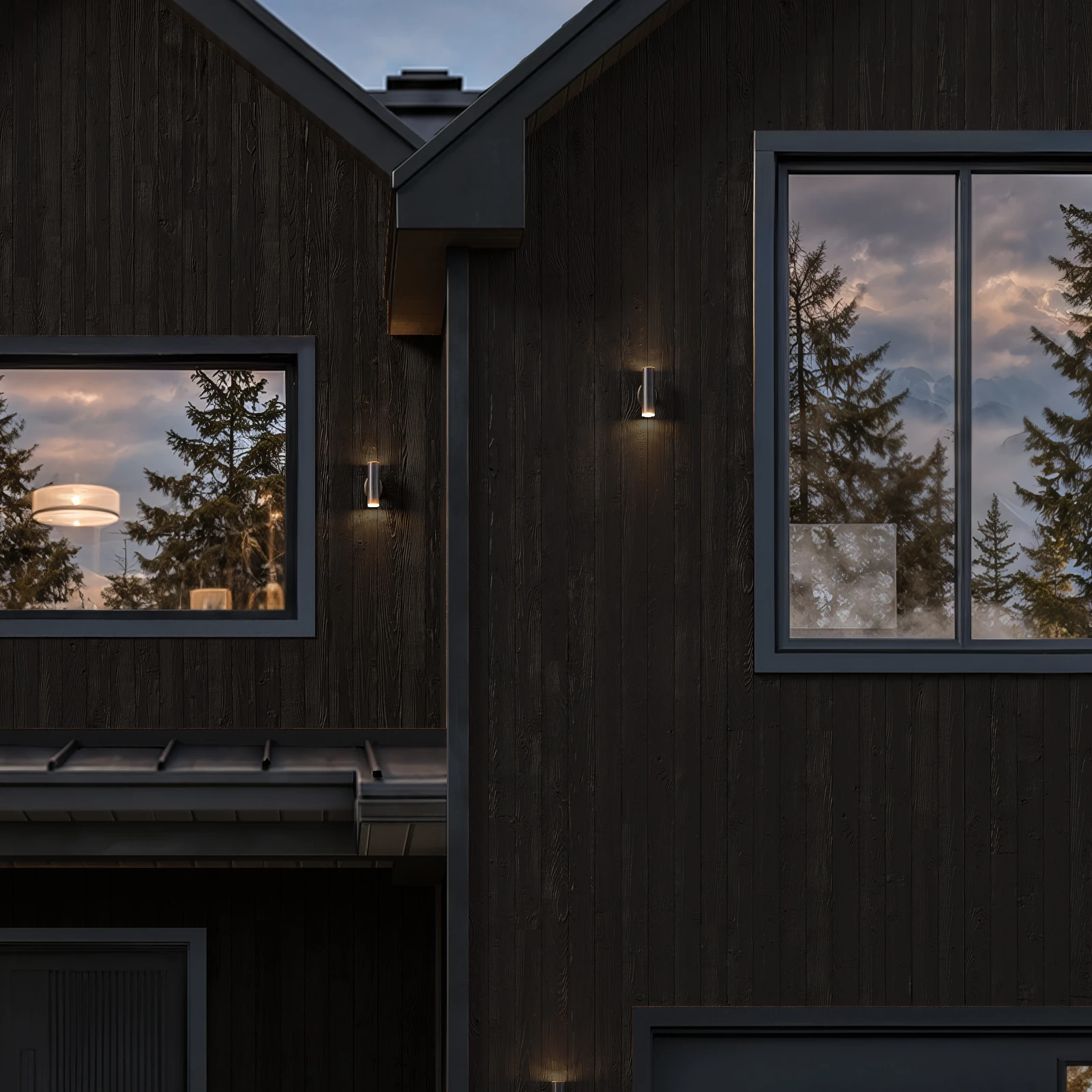Visualisation de Timber Forge Gunmetal Black Plafond et soffite extérieurs par Glacier Millworks