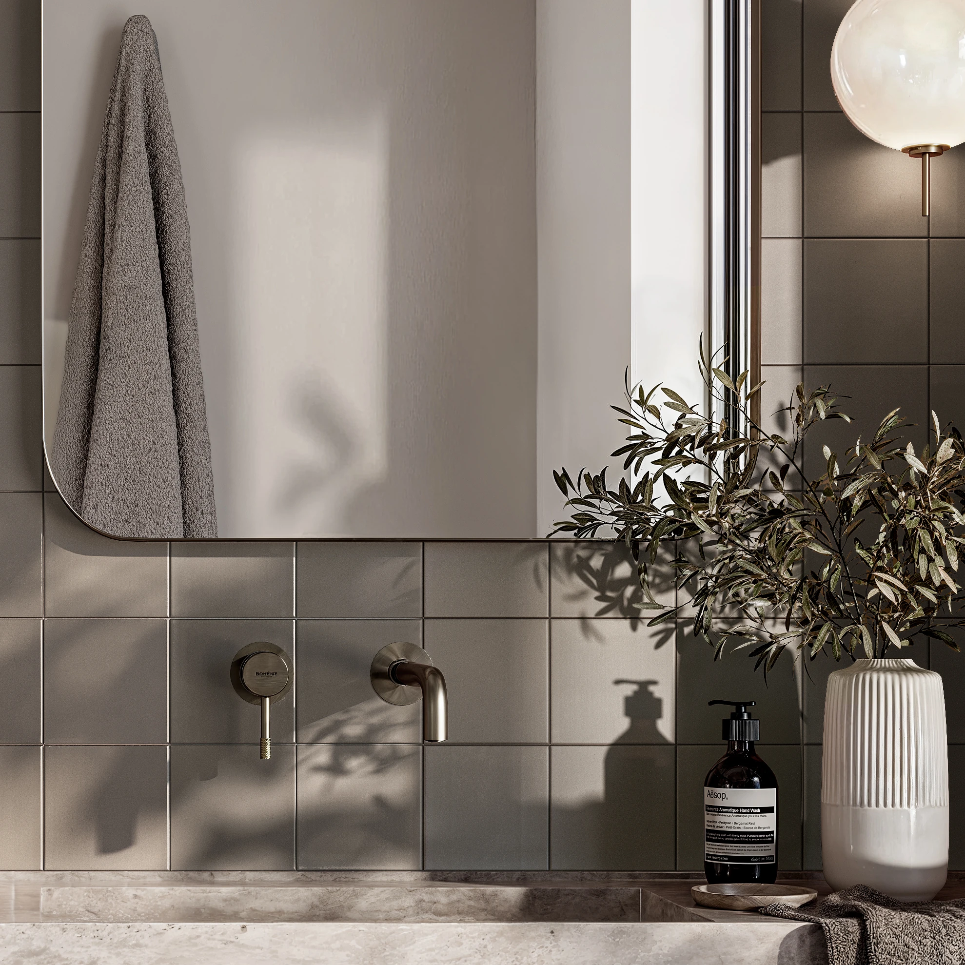Visualisation de Topcer Coffee Brown 6x6 Couvre-plancher intérieur par Ceragres