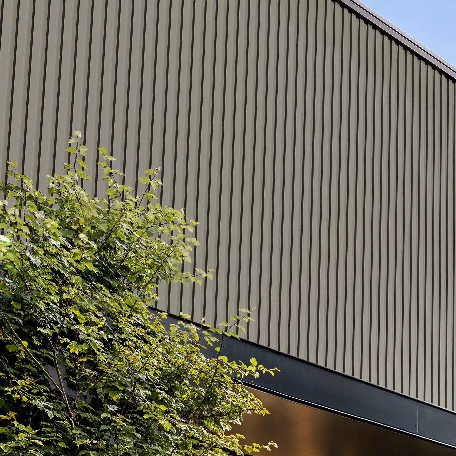 Visualisation de Ash Gray Wes-Trix® WT1 Revêtement mural extérieur par Western States Metal Roofing