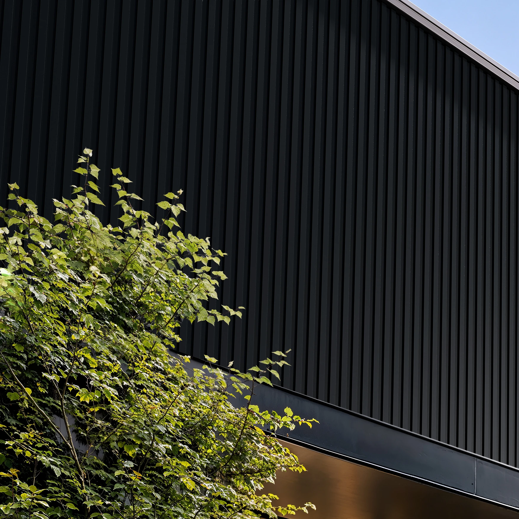 Visualisation de Black Zinc Wes-Trix® WT1 Revêtement mural extérieur par Western States Metal Roofing
