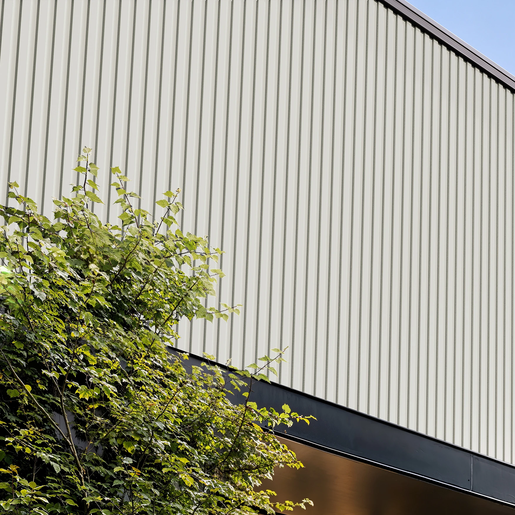 Bone White Wes-Trix® WT1 Metal Siding Exterior Wall Cladding visualization by Western States Metal Roofing