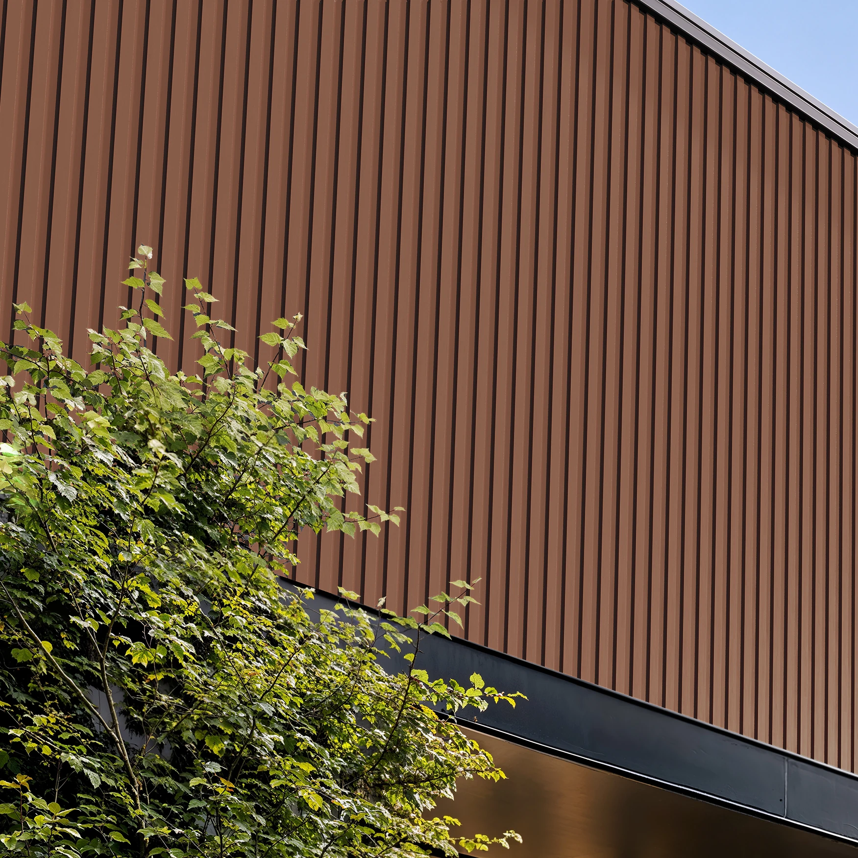 Visualisation de Copper Wes-Trix® WT1 Revêtement mural extérieur par Western States Metal Roofing