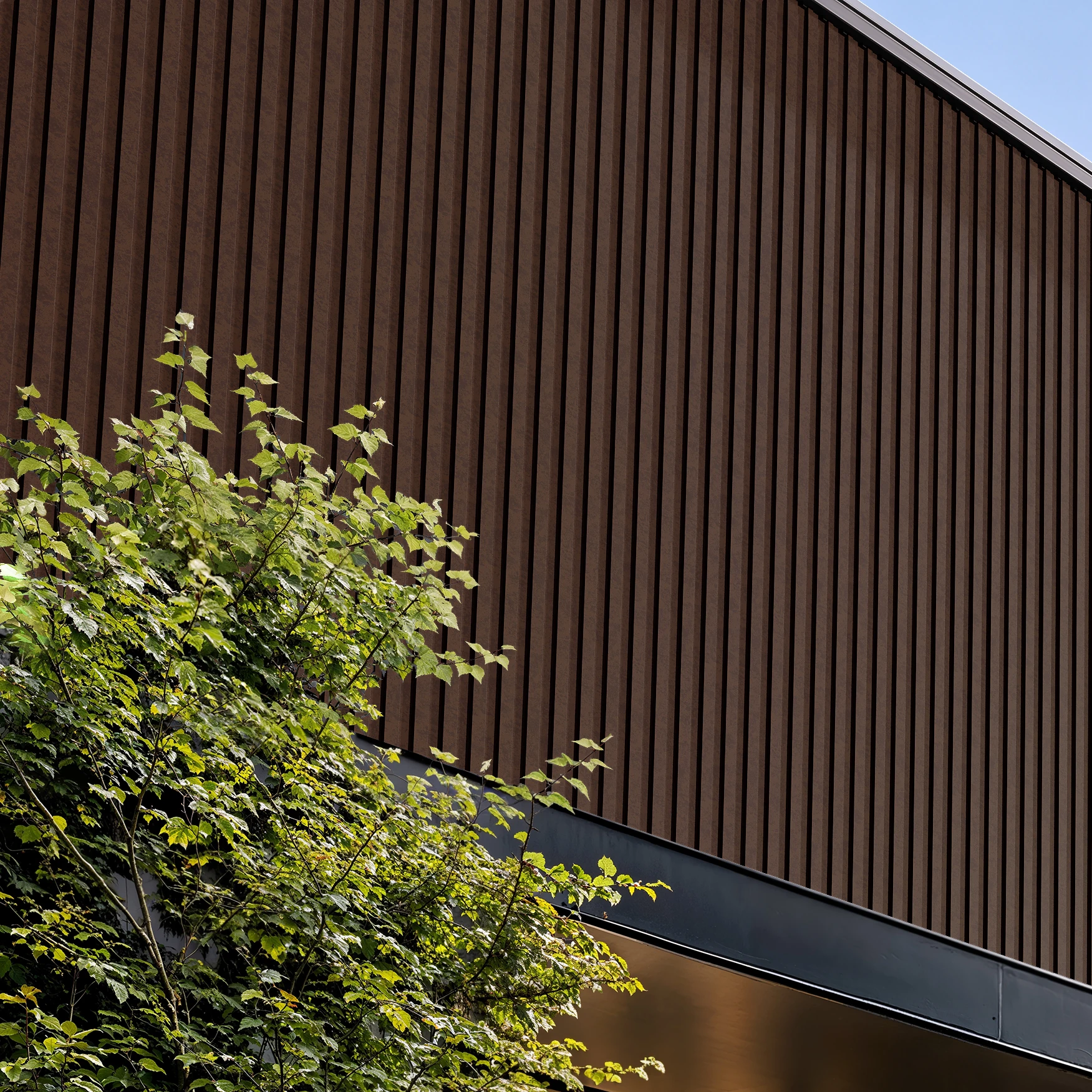 Fresh Rust Wes-Trix® WT1 Metal Siding Exterior Wall Cladding visualization by Western States Metal Roofing