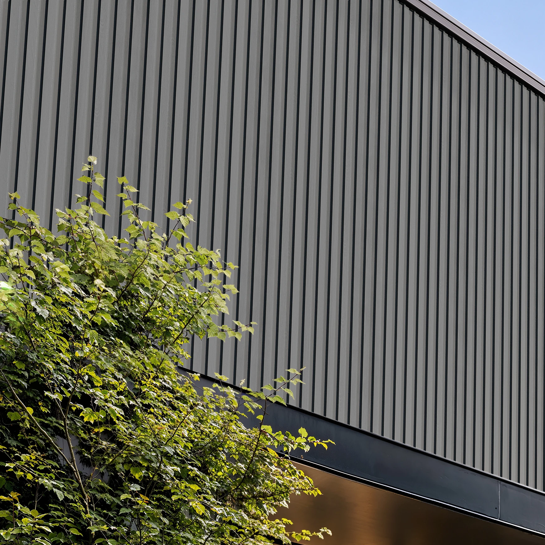 Visualisation de Gray Wood Wes-Trix® WT1 Revêtement mural extérieur par Western States Metal Roofing