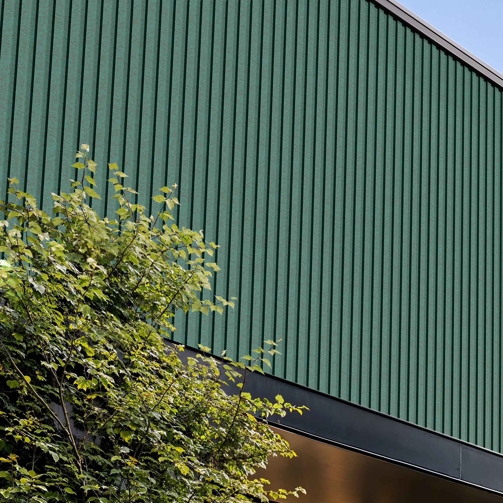 Visualisation de Green Copper Wes-Trix® WT1 Revêtement mural extérieur par Western States Metal Roofing