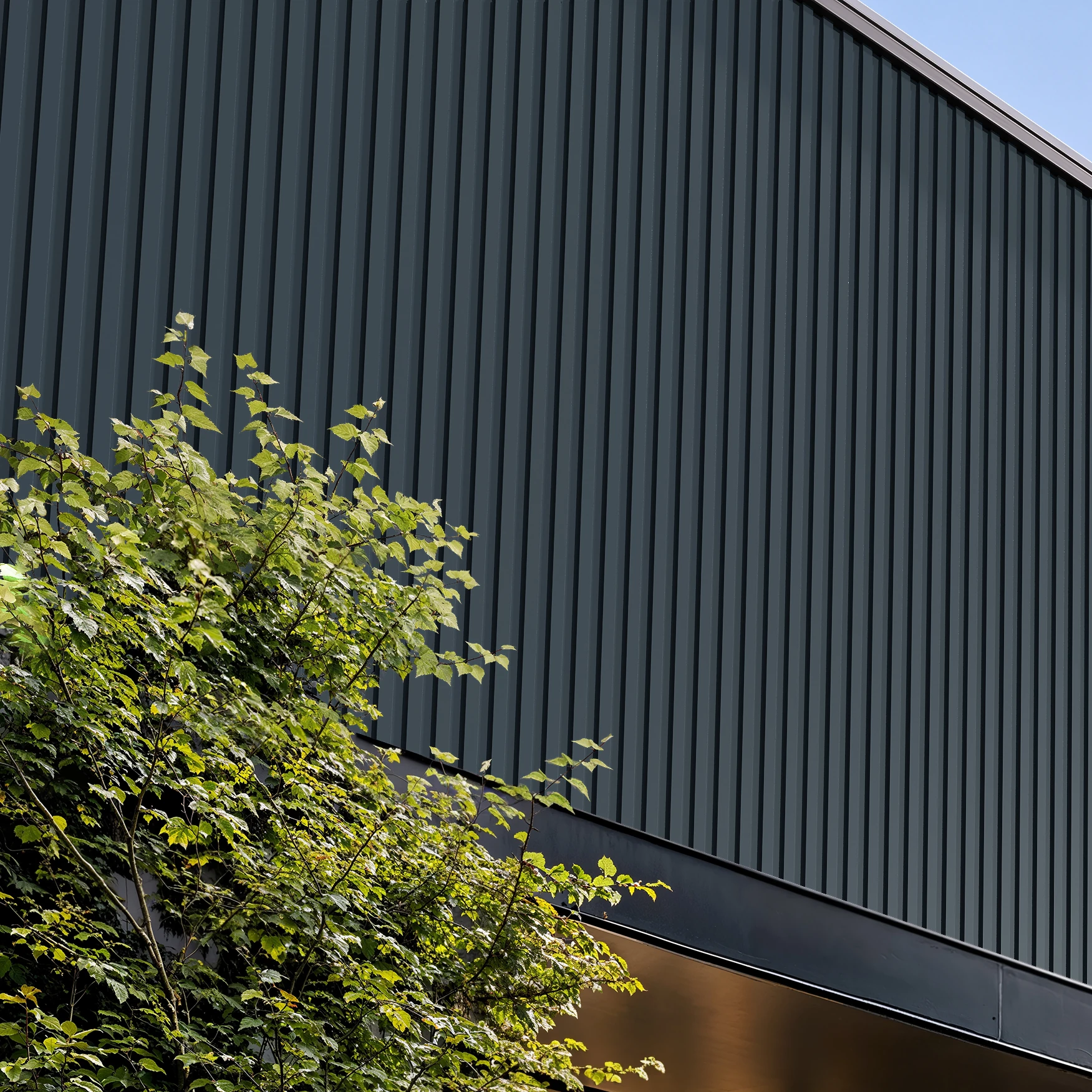 Visualisation de Gunmetal Gray Wes-Trix® WT1 Revêtement mural extérieur par Western States Metal Roofing