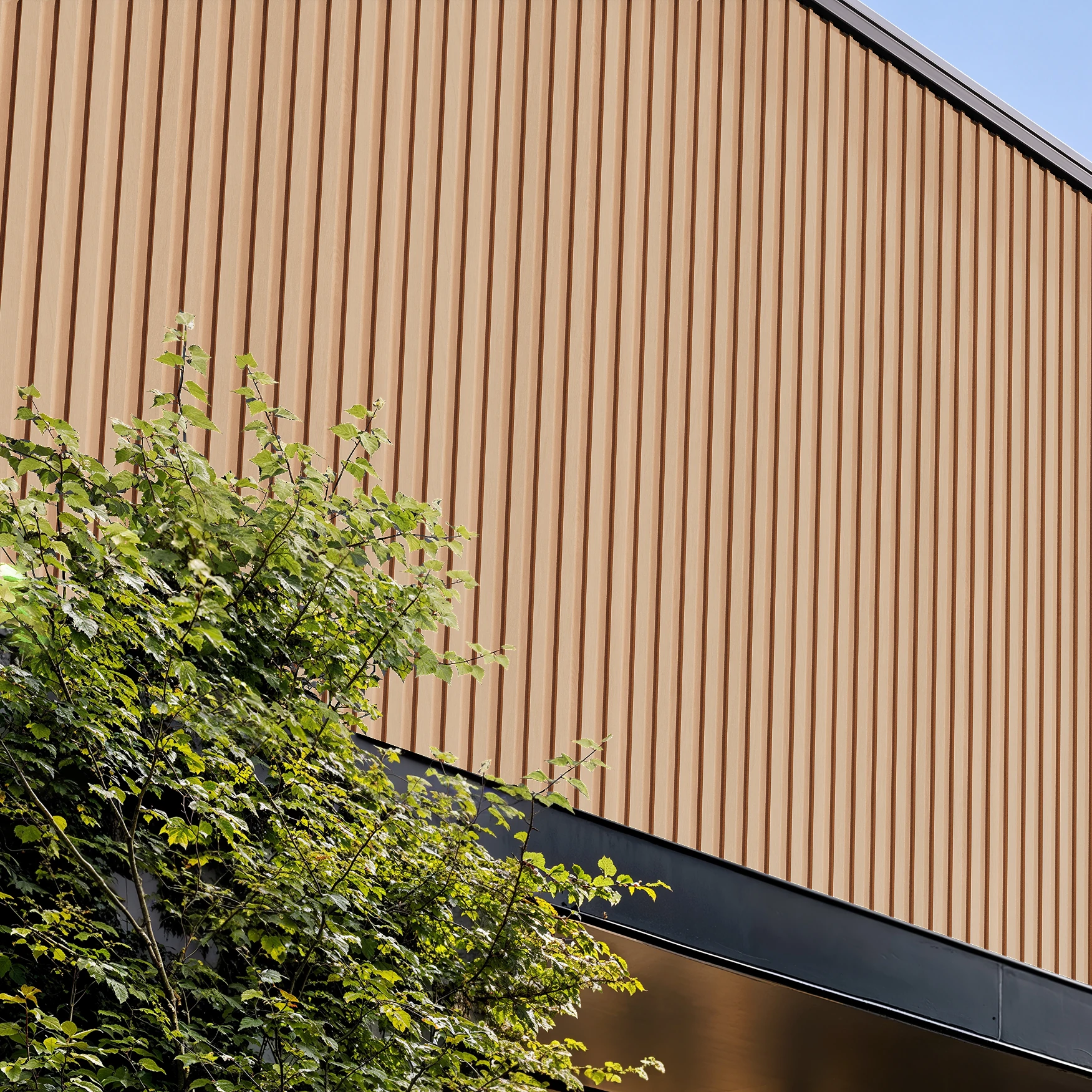 Visualisation de Maple Wood Wes-Trix® WT1 Revêtement mural extérieur par Western States Metal Roofing